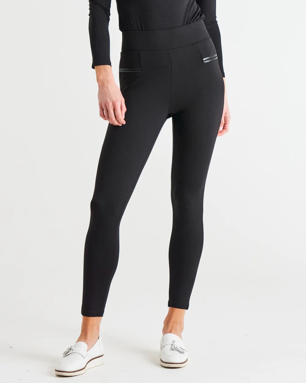 Betty Basics Gwen Ponte Legging [COLOUR:Black SIZE:8]