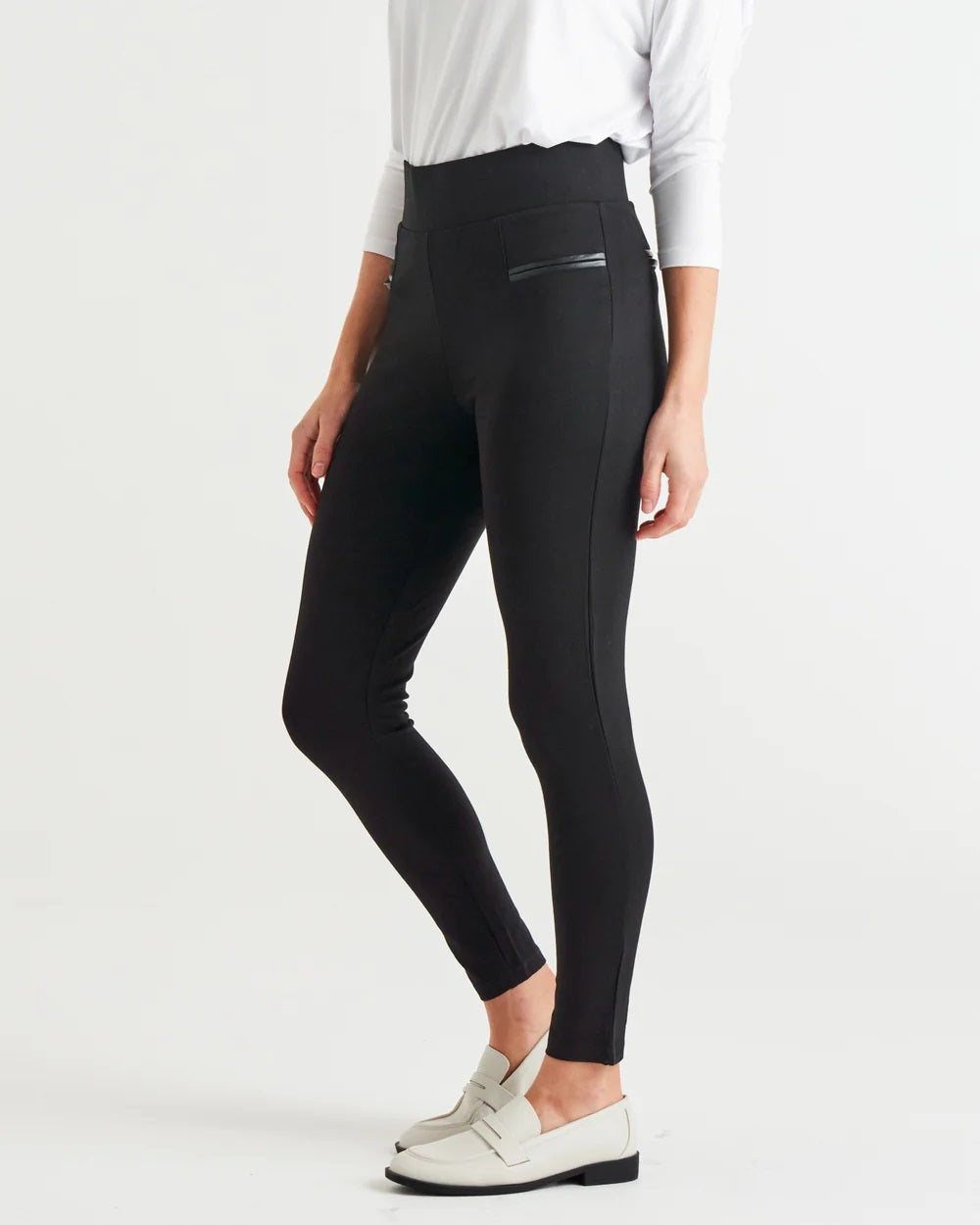 Betty Basics Gwen Ponte Legging [COLOUR:Black SIZE:8]