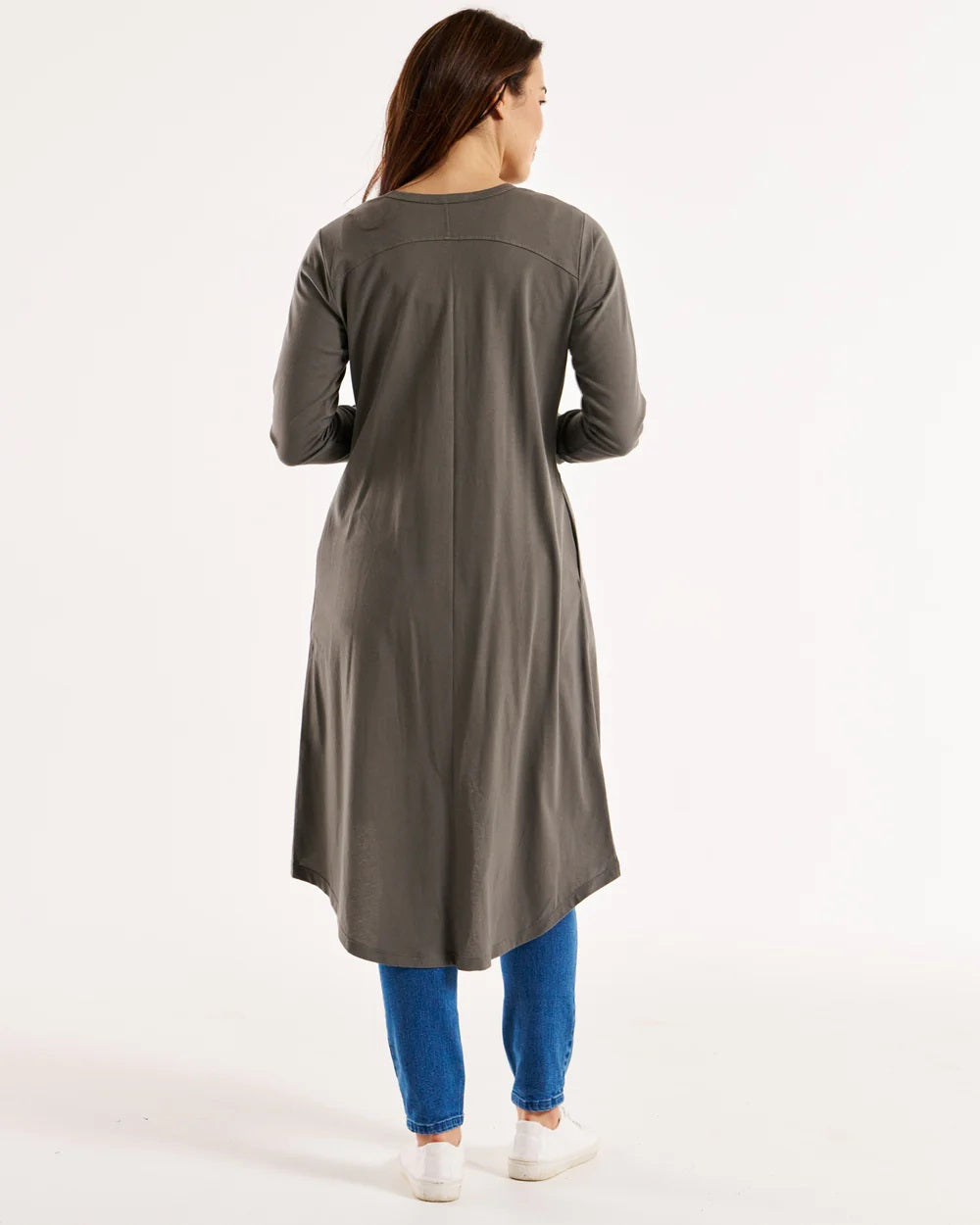 Betty Basics Byron Cardigan [COLOUR:Ash Green SIZE:6]