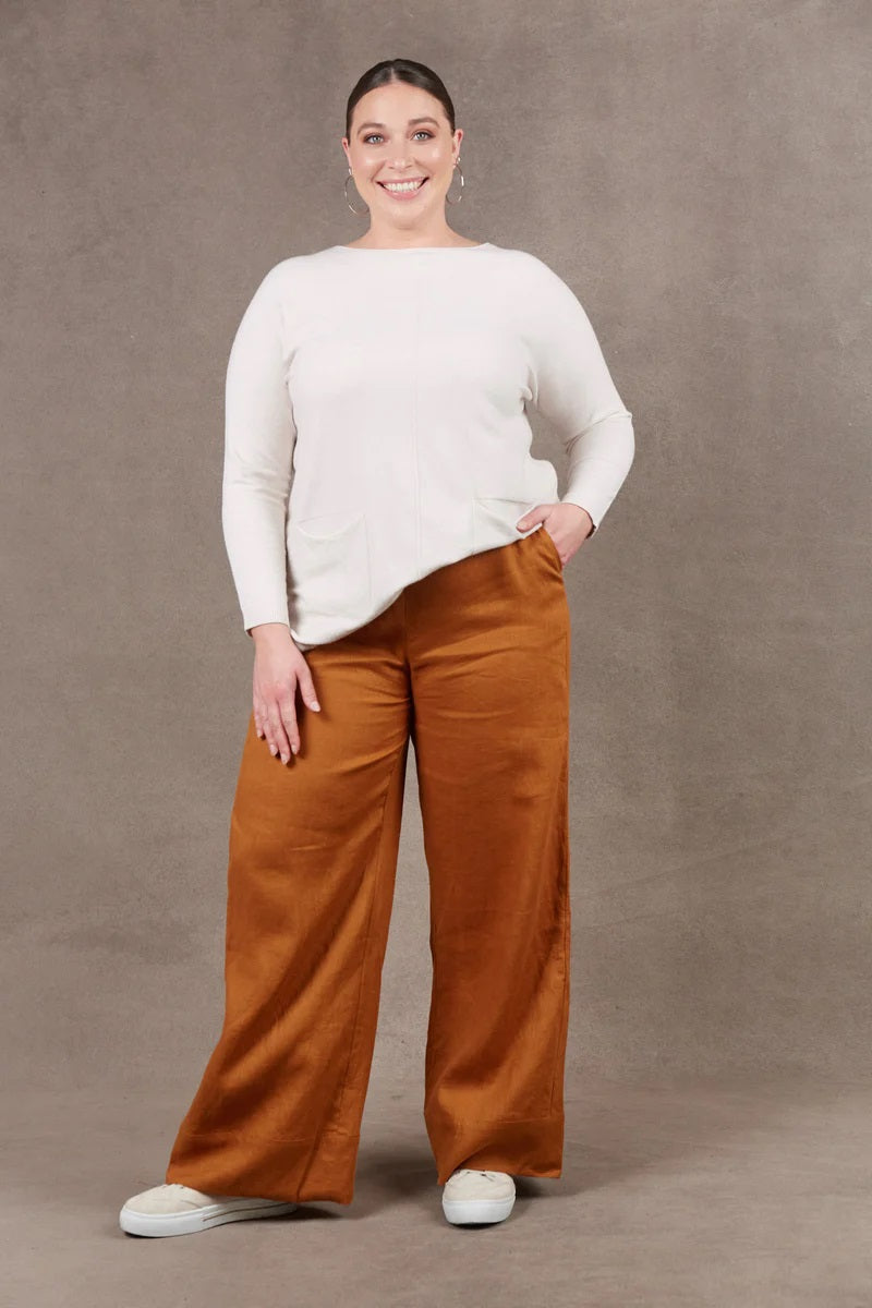 Eb & Ive Nama Pant [COLOUR:Ochre SIZE:XS]