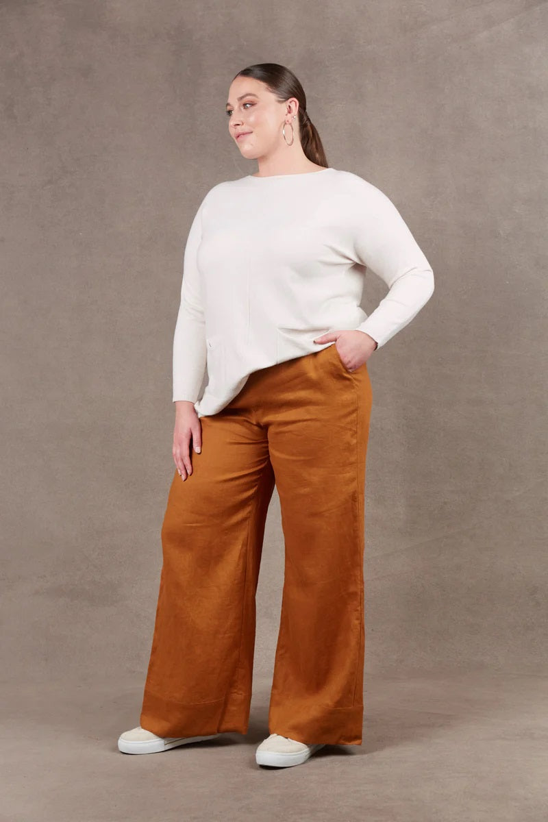 Eb & Ive Nama Pant [COLOUR:Ochre SIZE:XS]