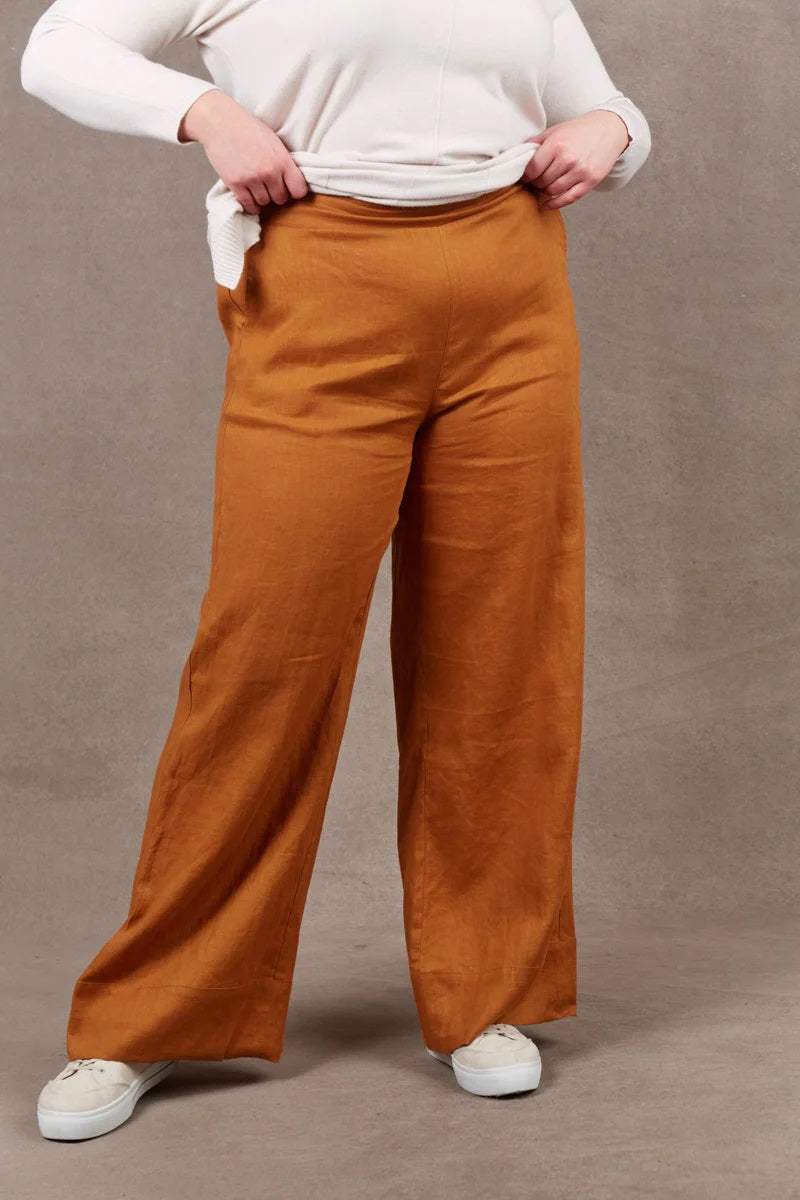 Eb & Ive Nama Pant [COLOUR:Ochre SIZE:XS]