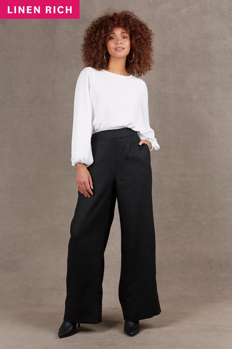 Eb & Ive Nama Pant [COLOUR:Ebony SIZE:XS]