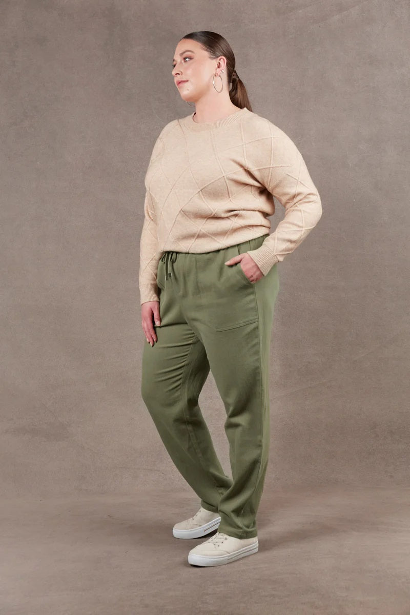 Eb & Ive Sammi Pant [COLOUR:Thyme SIZE:XS]