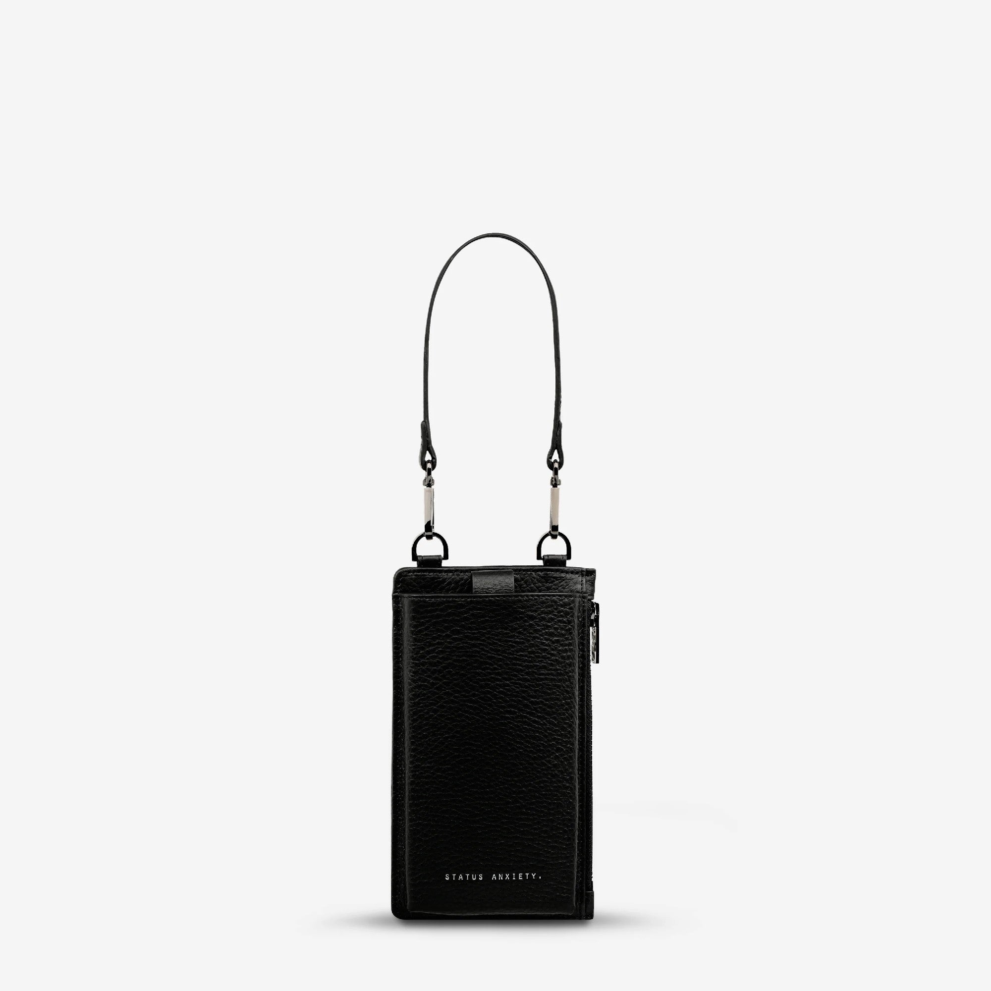 Status Anxiety Voyager Bag/ Phone Case [COLOUR:Black]