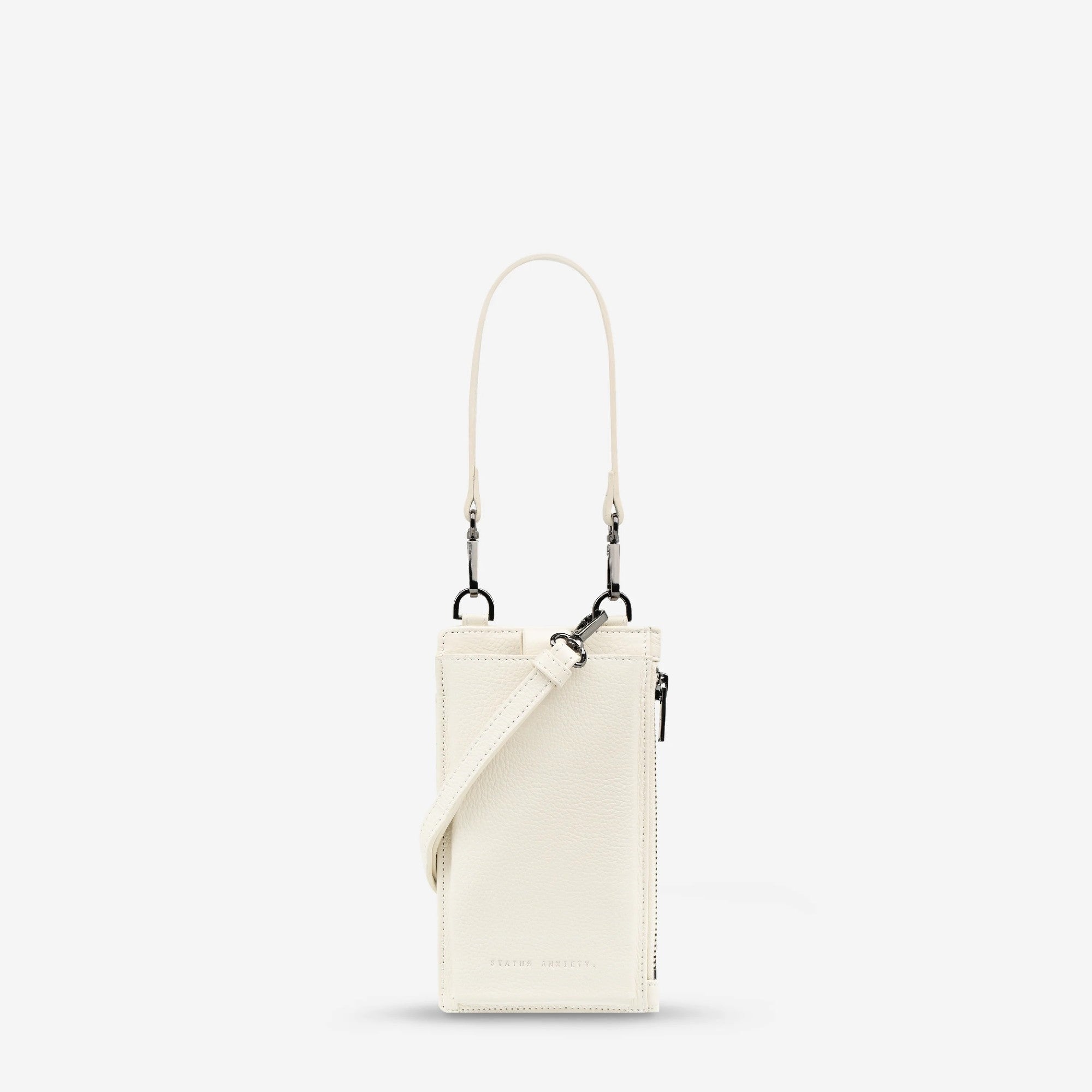 Status Anxiety Voyager Bag/ Phone Case [COLOUR:Chalk white]