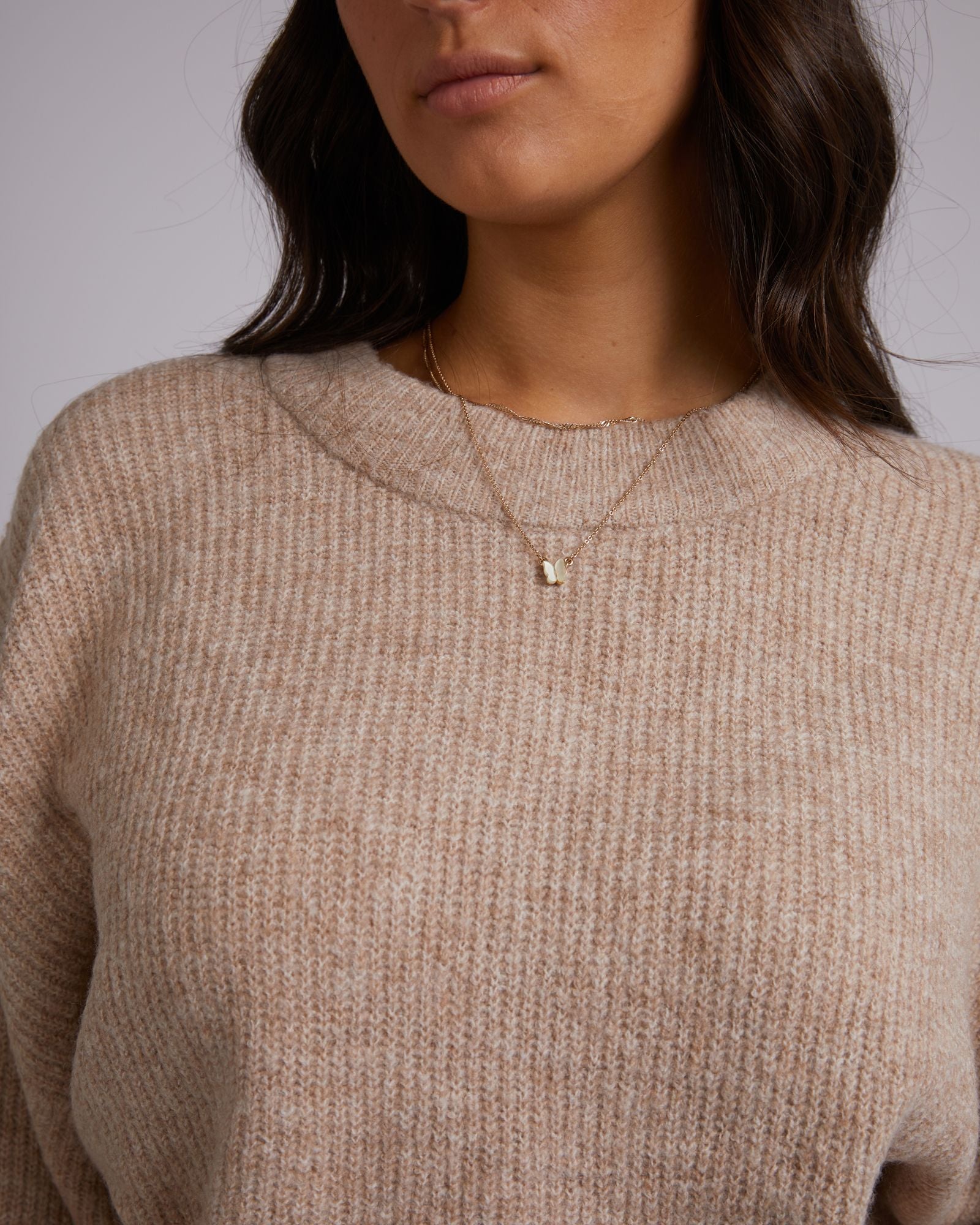 All About Eve Kendal Knit [COLOUR:Oat SIZE:6]
