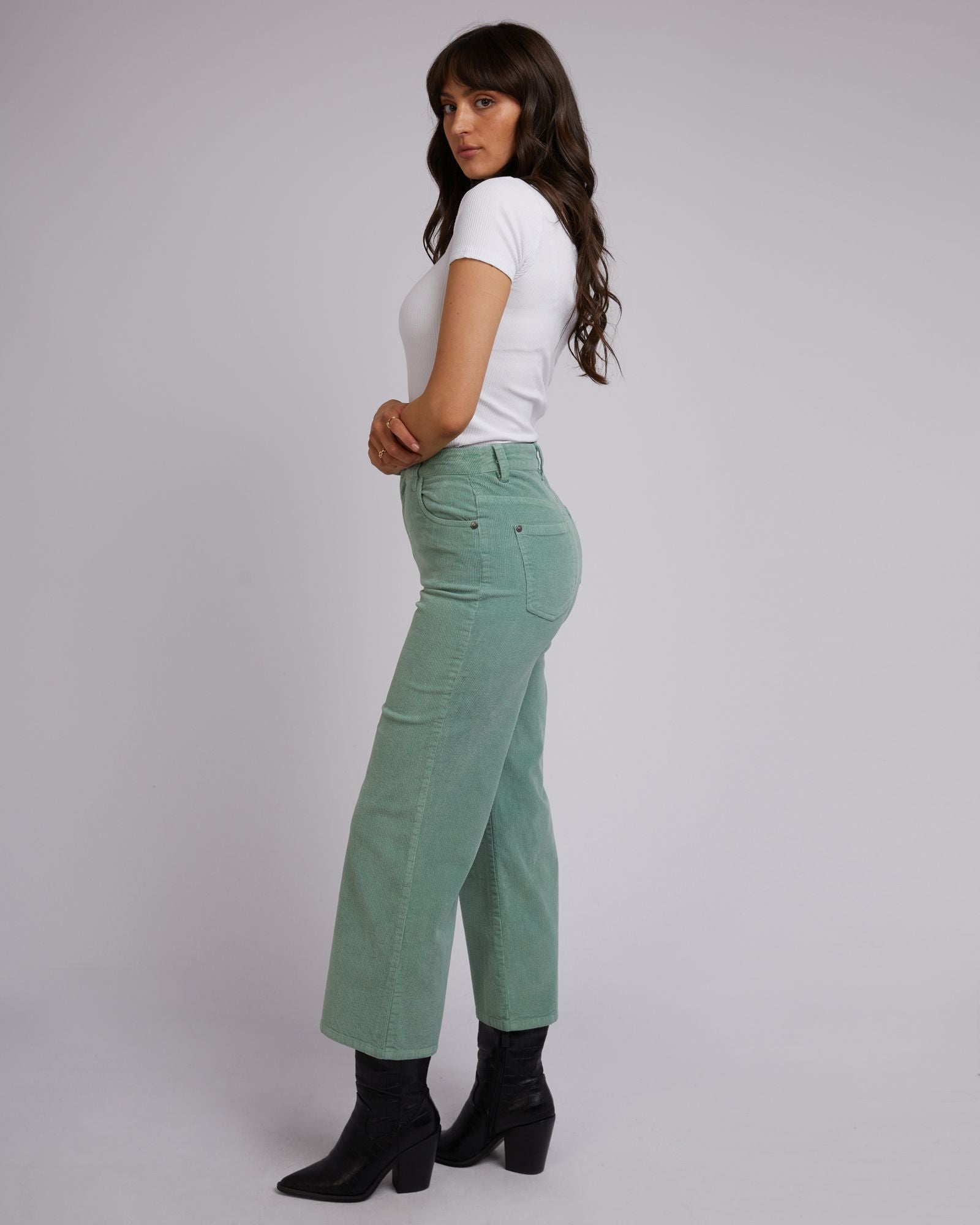 All About Eve Camilla Cord Pant [COLOUR:Sage SIZE:6]