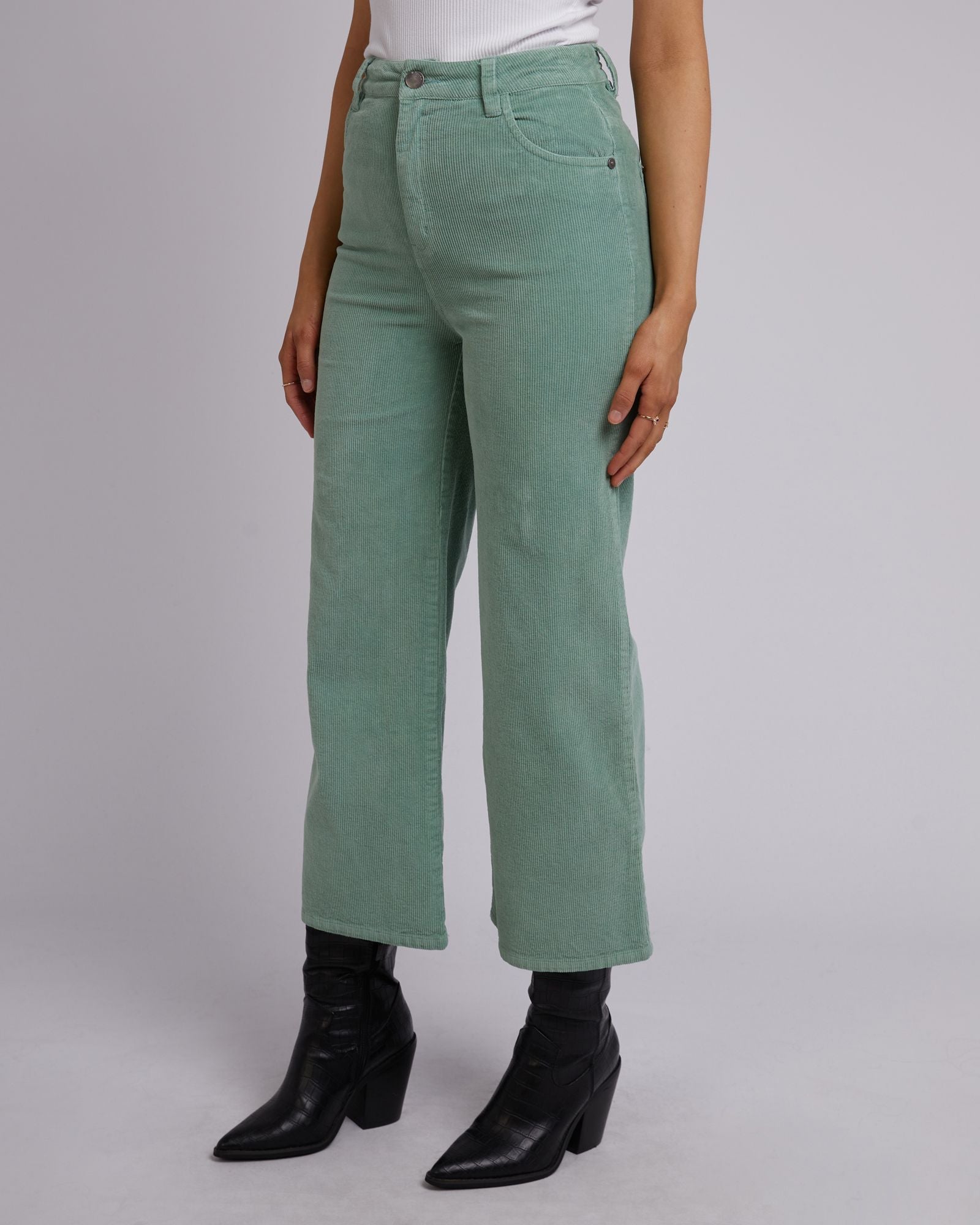 All About Eve Camilla Cord Pant [COLOUR:Sage SIZE:6]