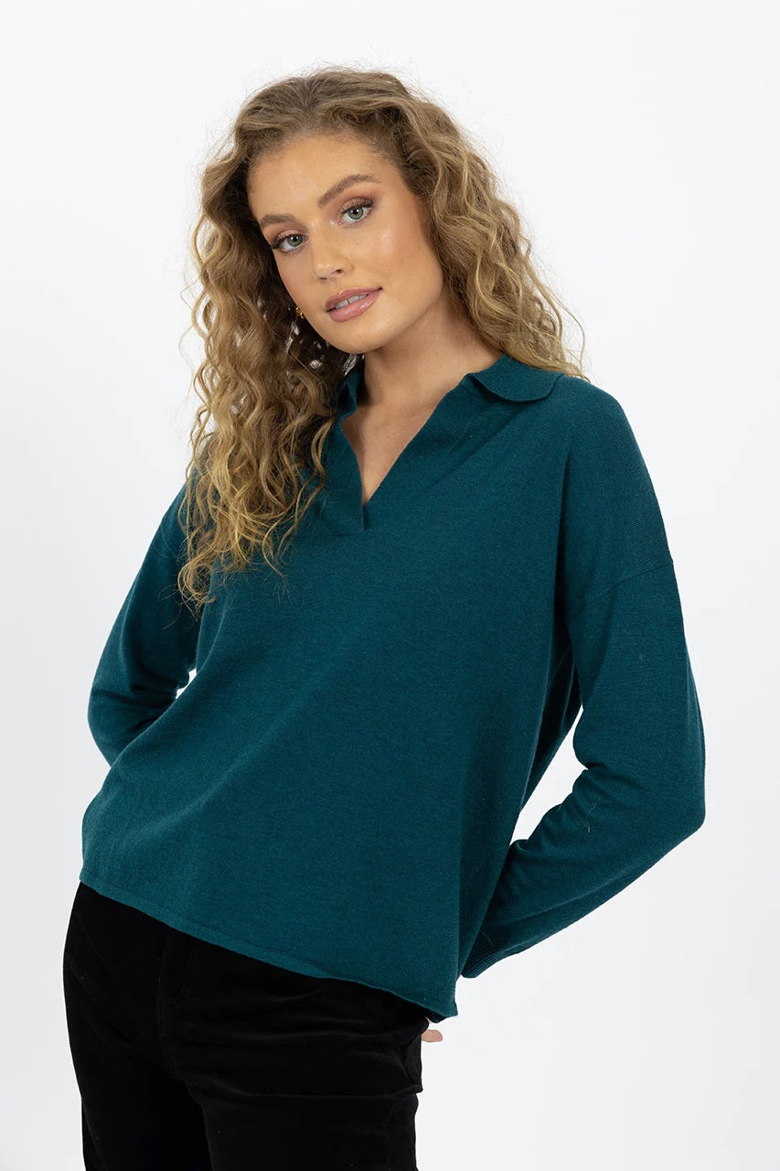 Humidity Addison Top [COLOUR:Sea blue SIZE:XS]