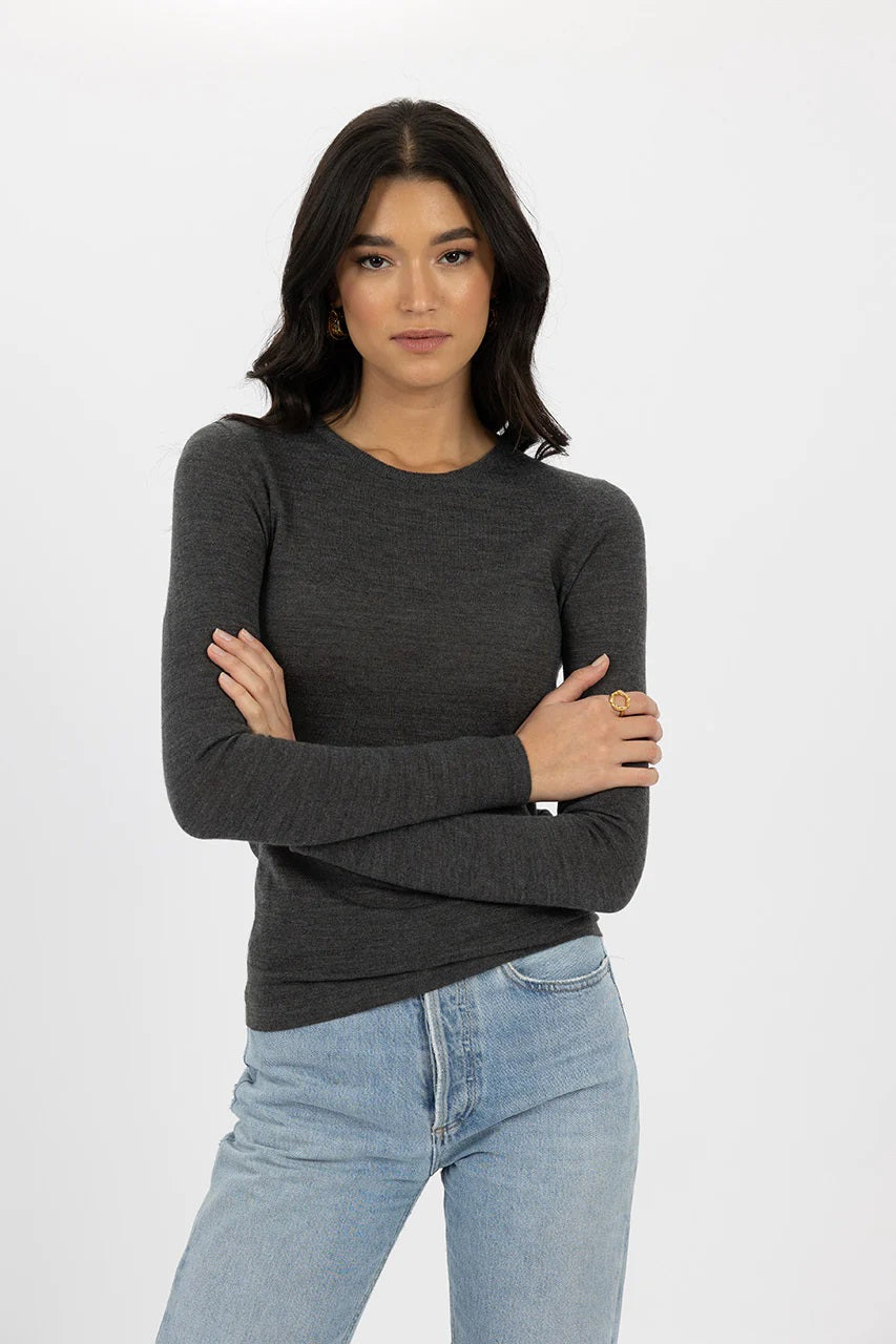 Humidity Dakota Top [COLOUR:Charcoal SIZE:6]