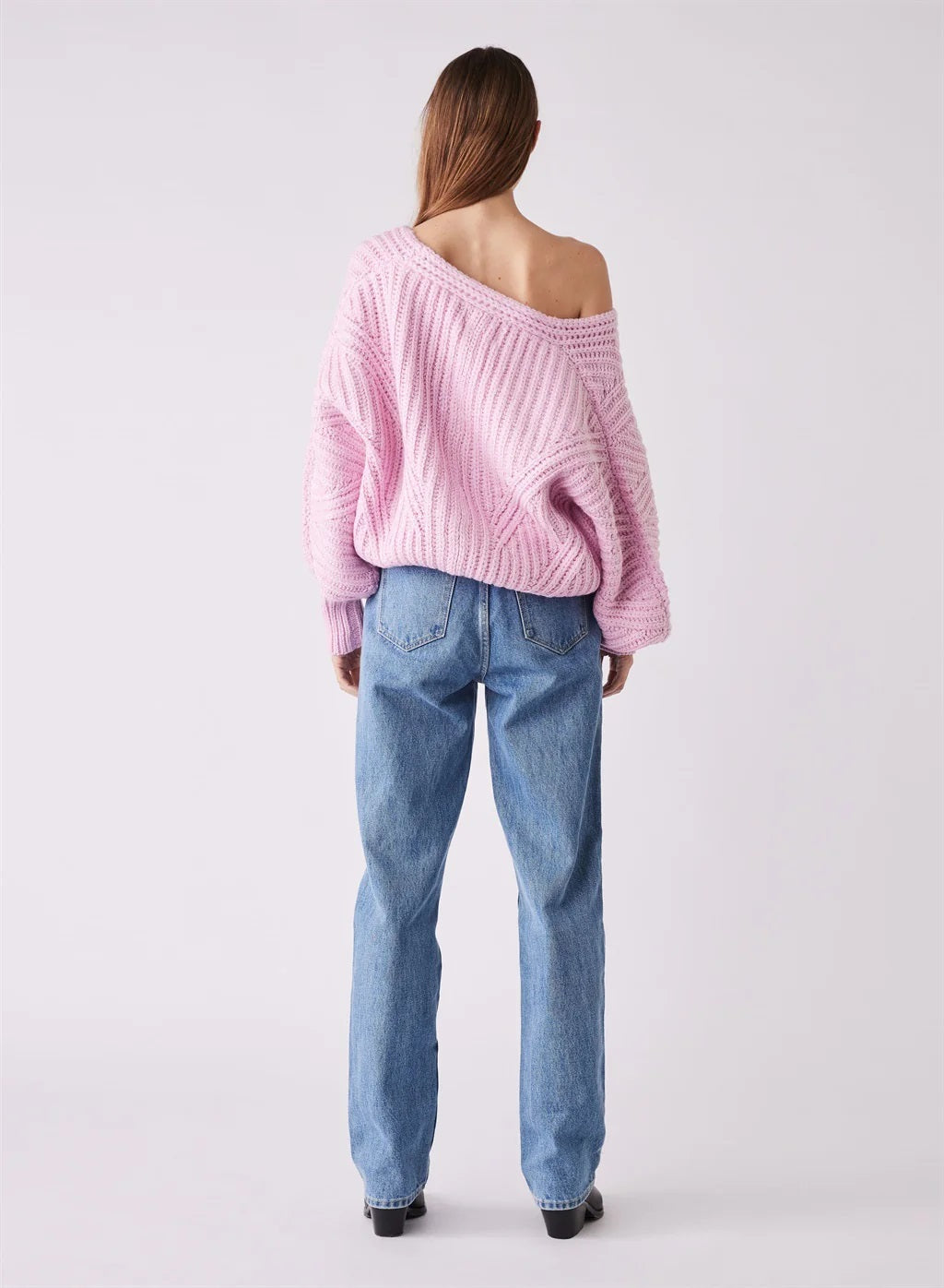 Esmaee Radiance Sweater [COLOUR:Petal pink SIZE:XS]