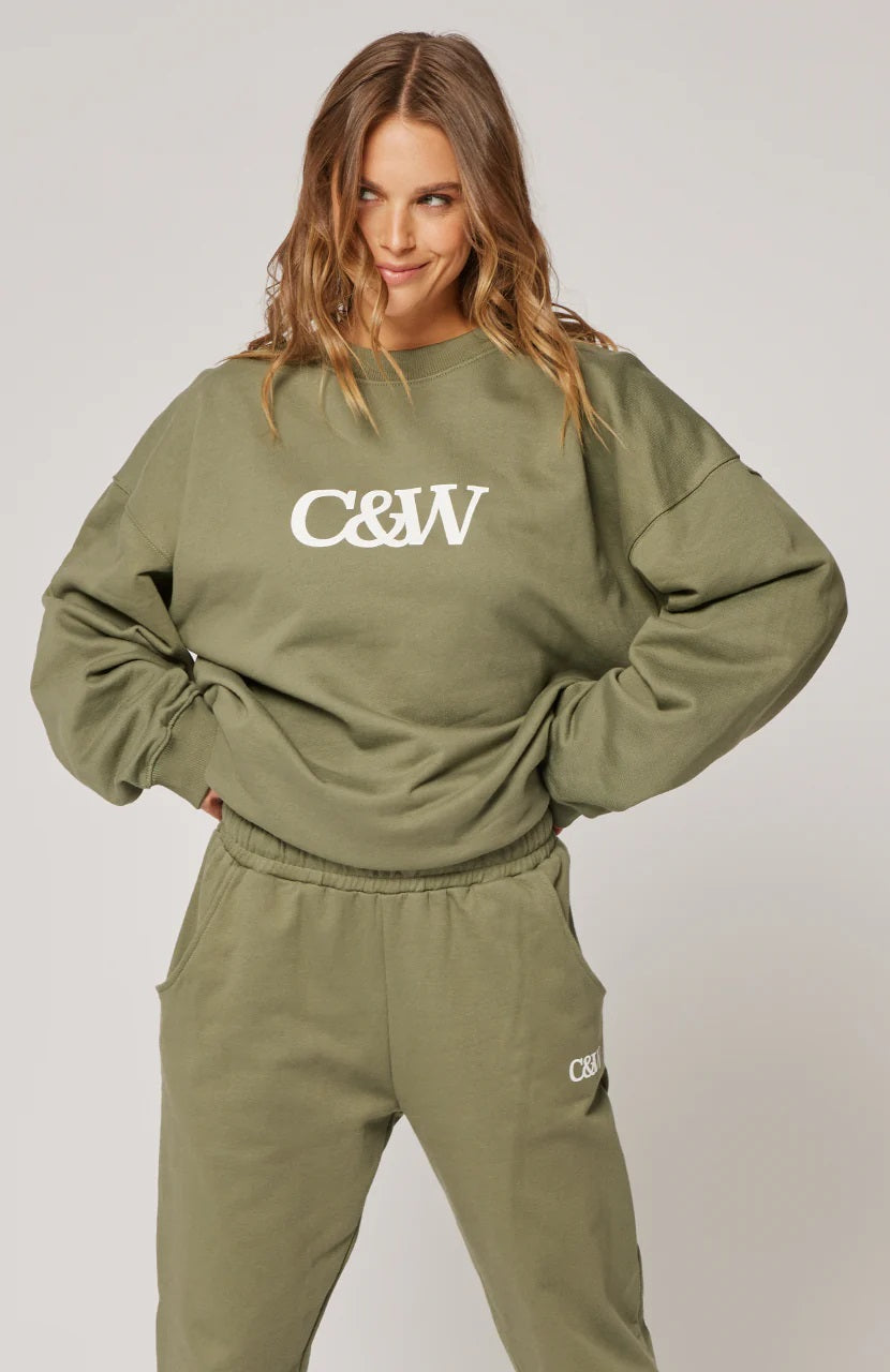 Cartel & Willow Nina Sweater [COLOUR:Khaki SIZE:XS]