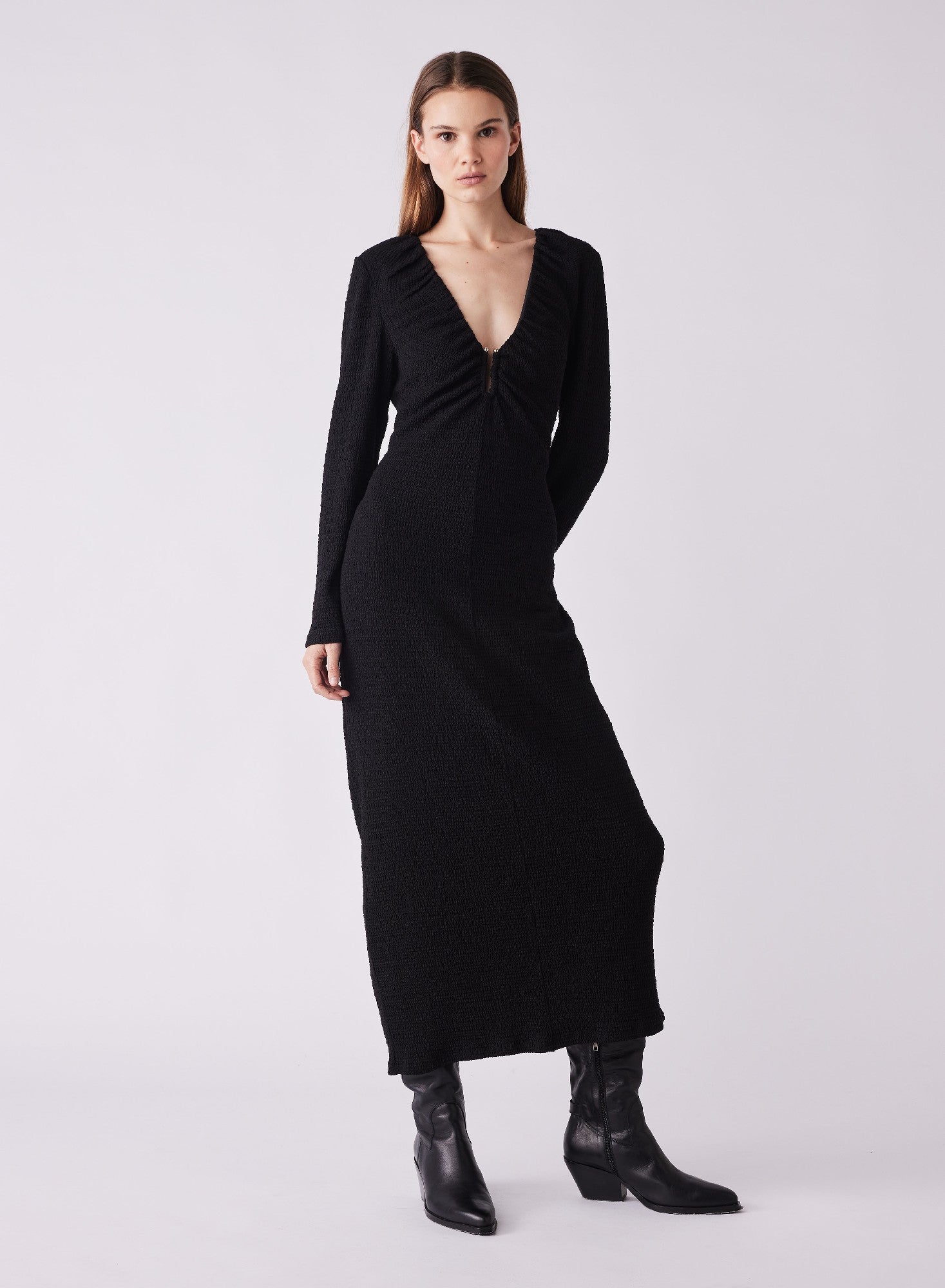 Esmaee Dusk Midi Dress [COLOUR:Black SIZE:XS]