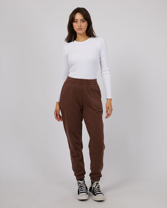 All About Eve Classic Trackpant [COLOUR:Brown SIZE:8]