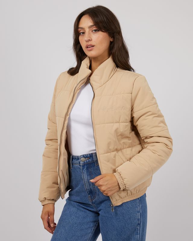 All About Eve Classic Puffer Jacket [COLOUR:Oat SIZE:6]