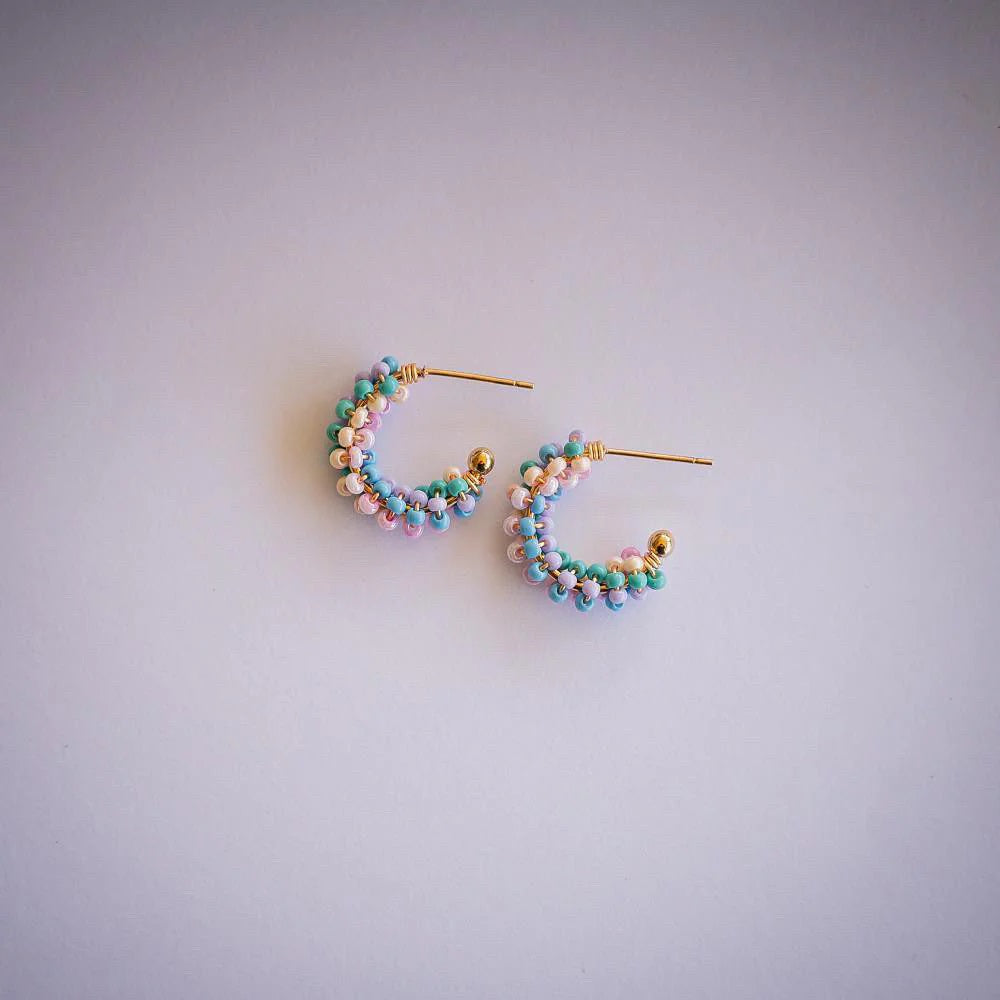 Greenwood Designs Maggie Hoops [COLOUR:Clear Crystal]