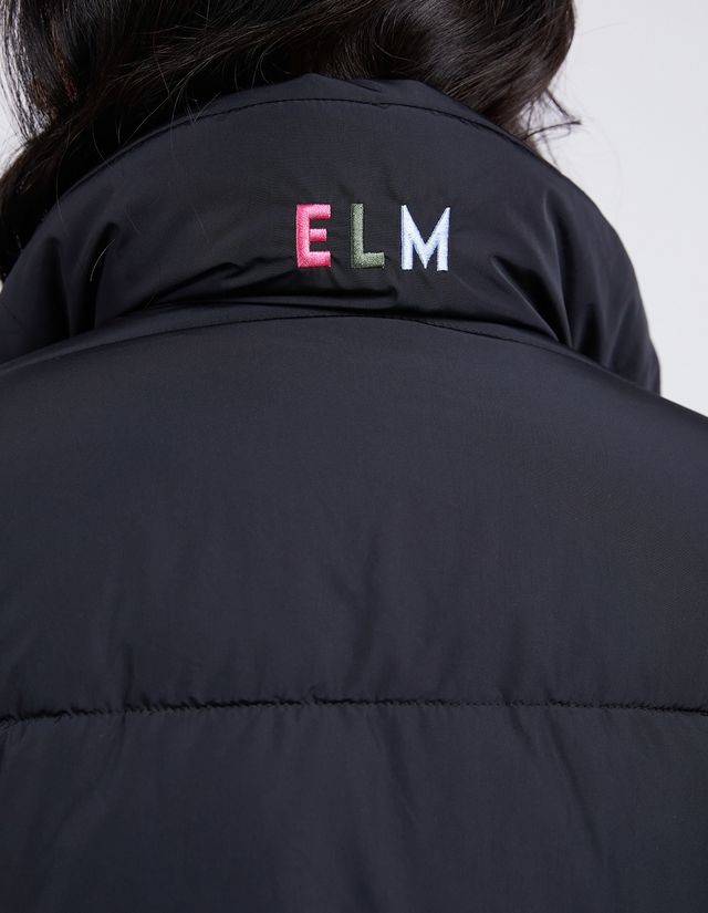 Elm Longline Puffer Jacket [COLOUR:Black SIZE:S]