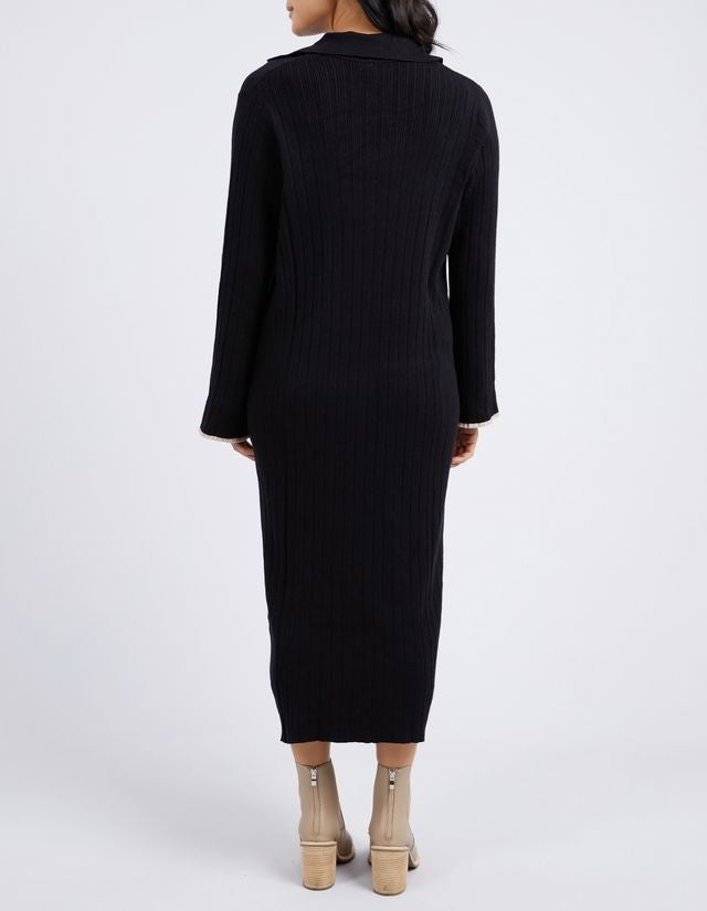 Elm Maple Knit Dress [COLOUR:Black SIZE:S]