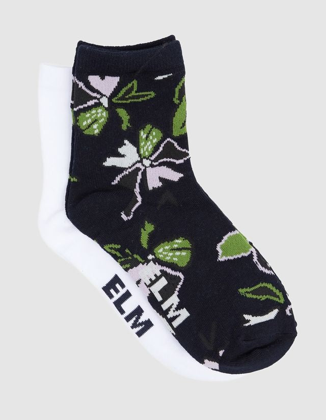 Elm 2 Pack Ankle Socks - Idyll