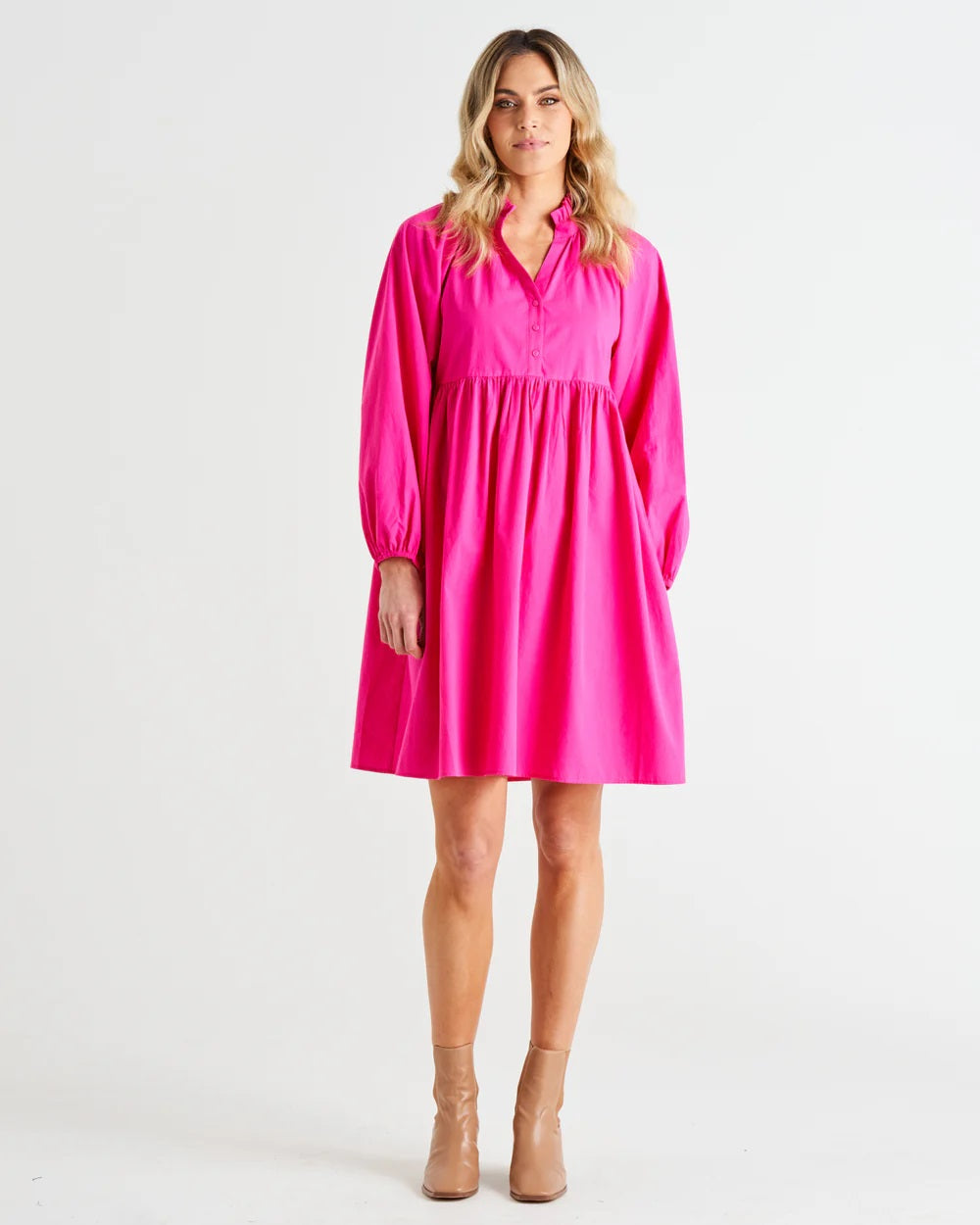 Betty Basics Cottage Dress [COLOUR:Autumn Pink SIZE:8]