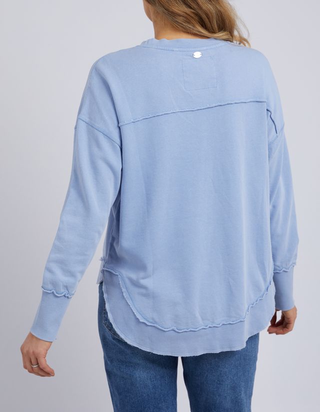 Foxwood Washed Simplified Crew [COLOUR:Light blue SIZE:8]