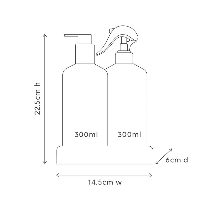 Al.ive Bench Spray & Dishwashing Liquid + Tray 