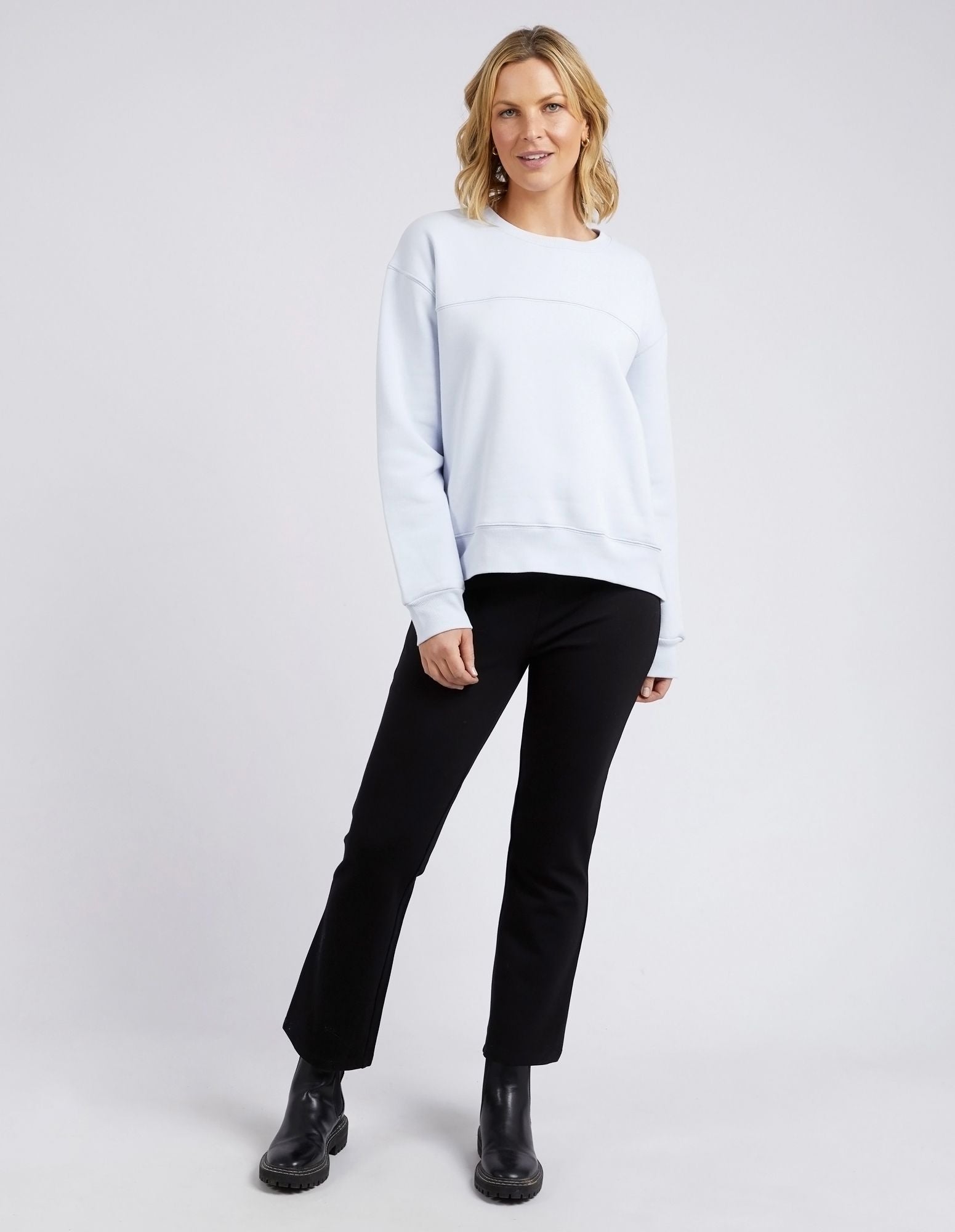 Elm Shelly Fleece Crew [COLOUR:Blue Mist SIZE:8]