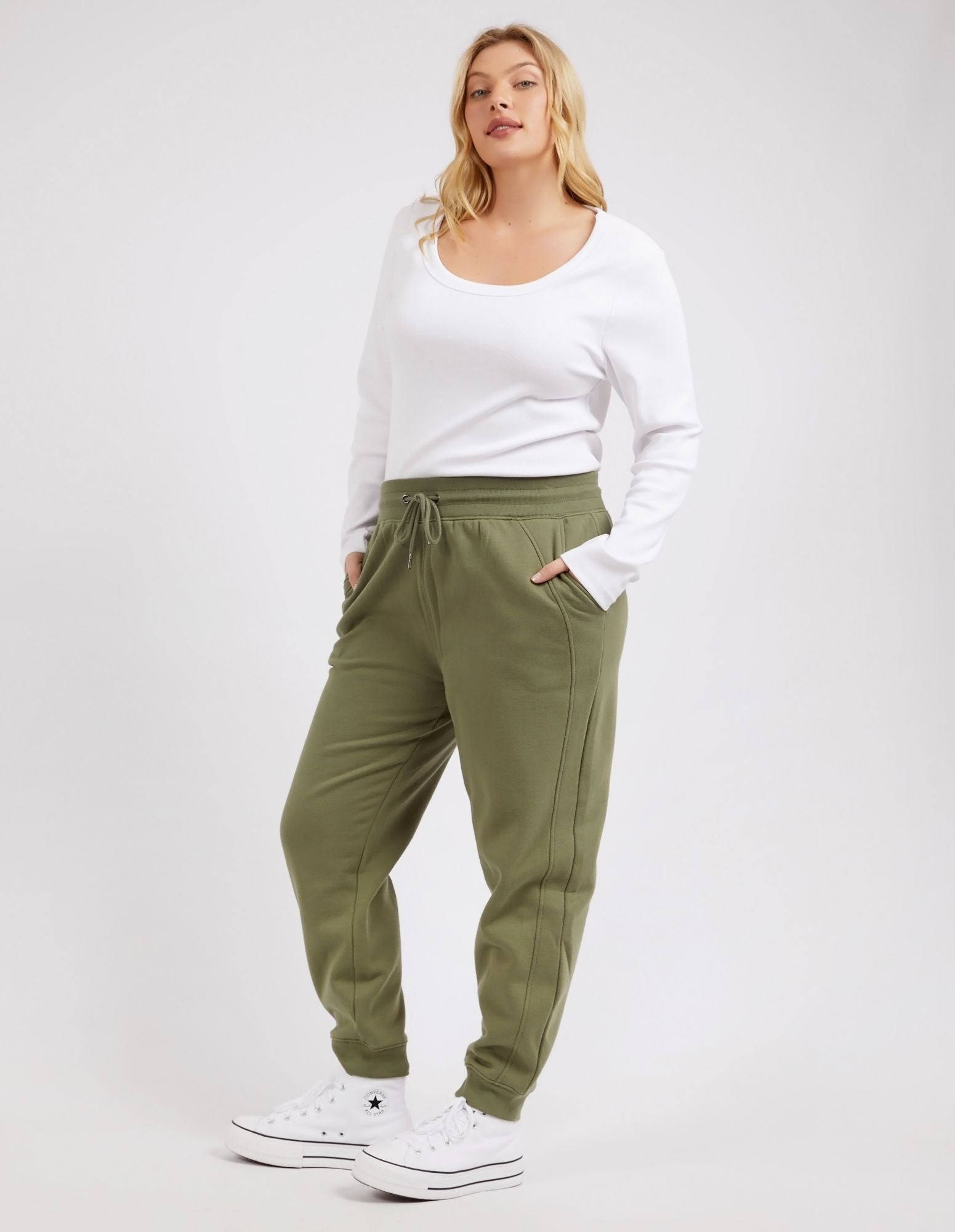 Elm Kirby Track Pant [COLOUR:Khaki SIZE:8]