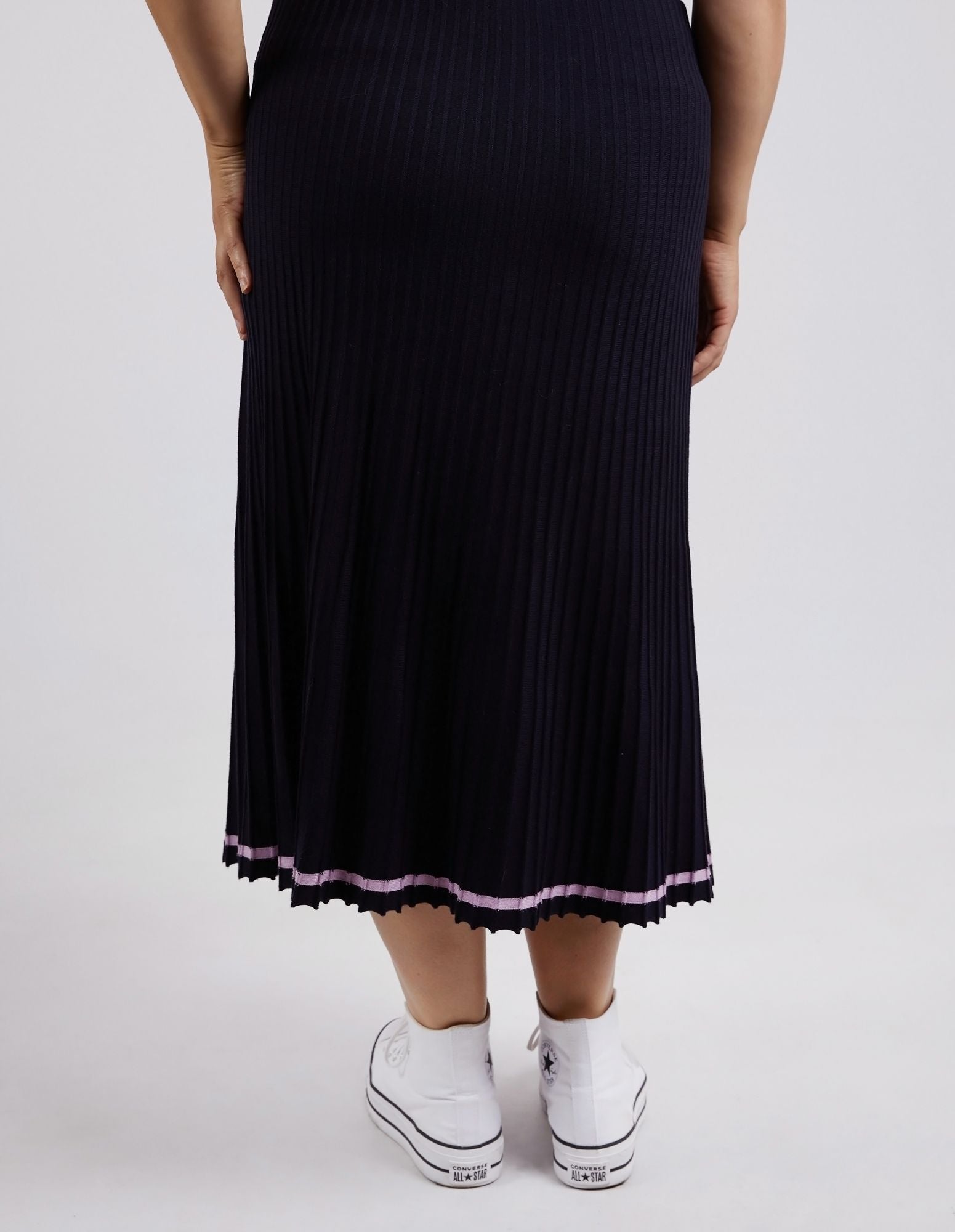 Elm Tammy Knit Skirt [COLOUR:Navy SIZE:S]