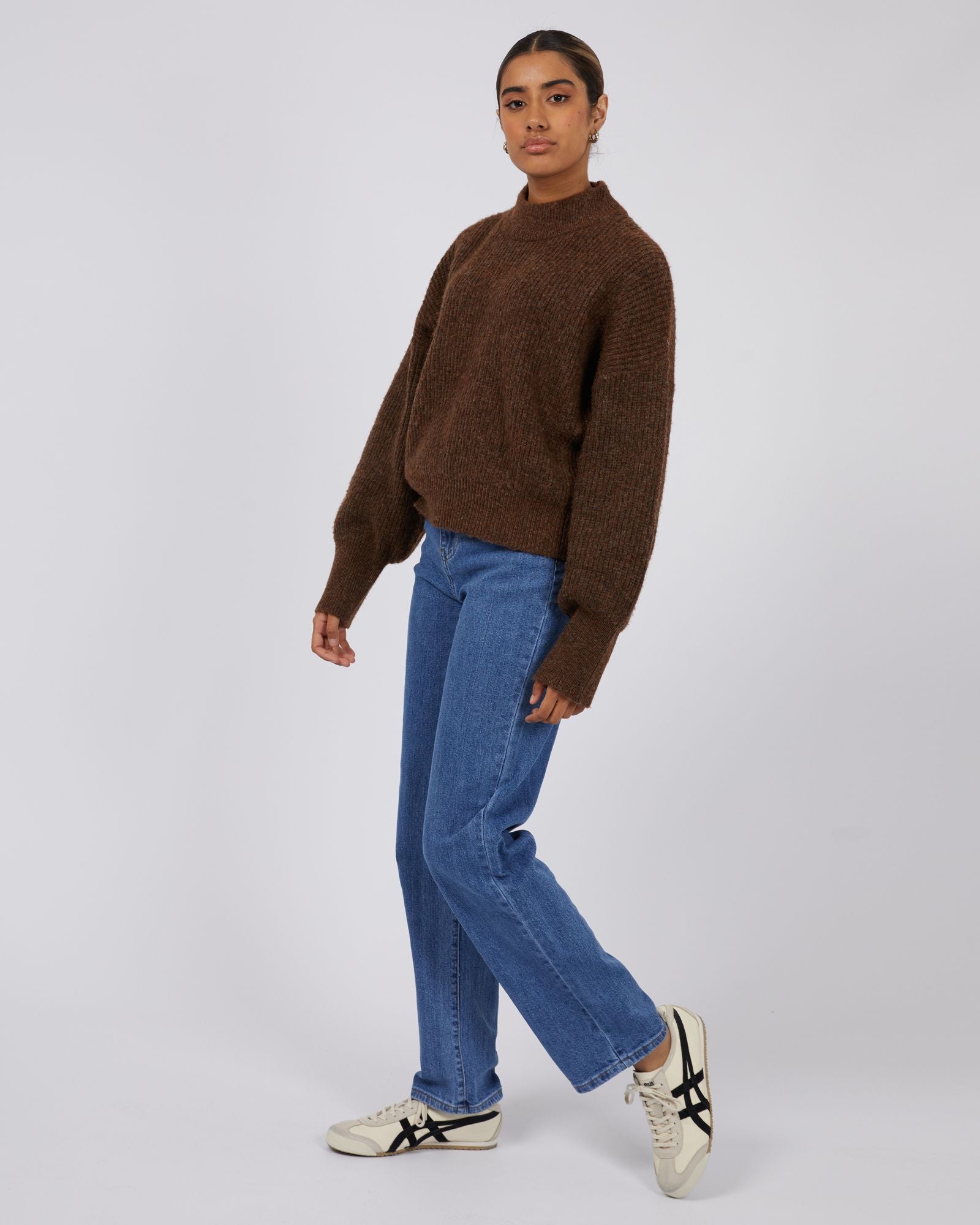 Silent Theory Eden Knit Jumper [COLOUR:Brown SIZE:6]