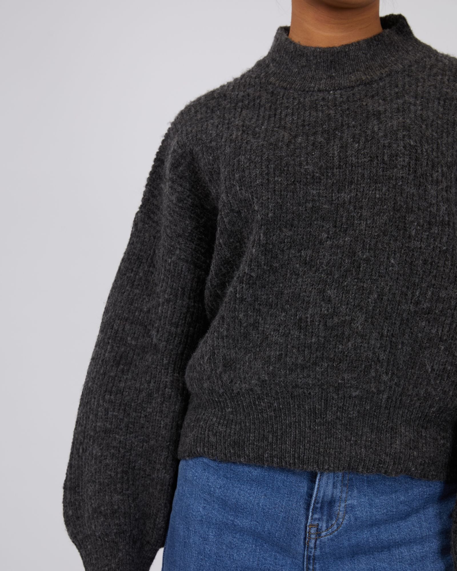 Silent Theory Eden Knit Jumper [COLOUR:Charcoal SIZE:6]