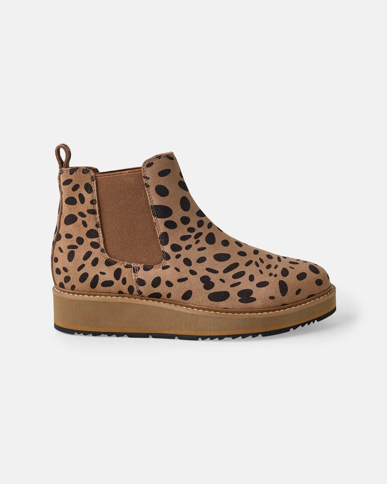 Walnut Jade Leather Boot [COLOUR:Cheetah Leather SIZE:37]