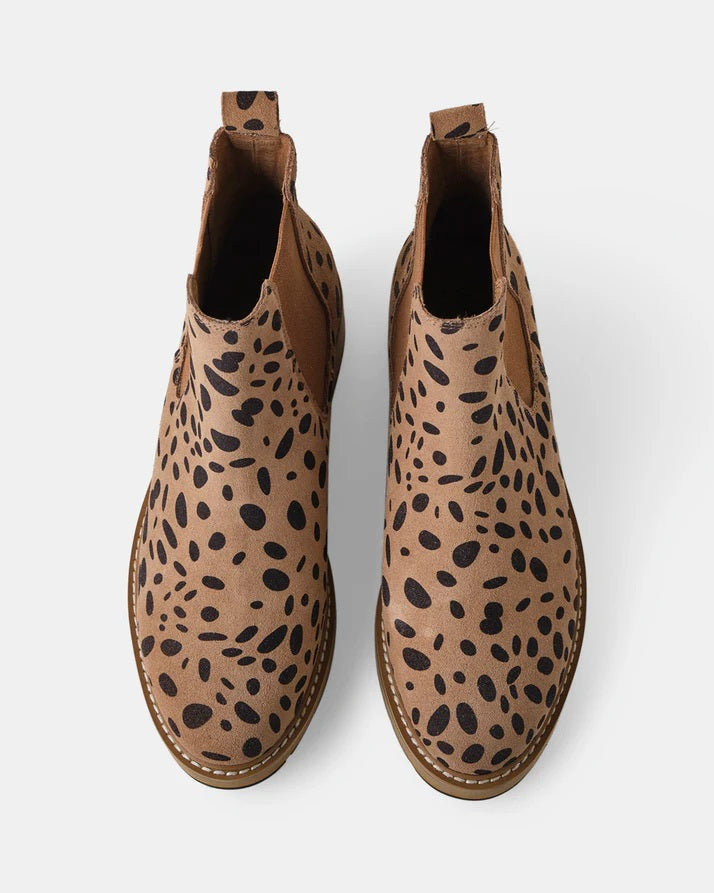 Walnut Jade Leather Boot [COLOUR:Cheetah Leather SIZE:37]