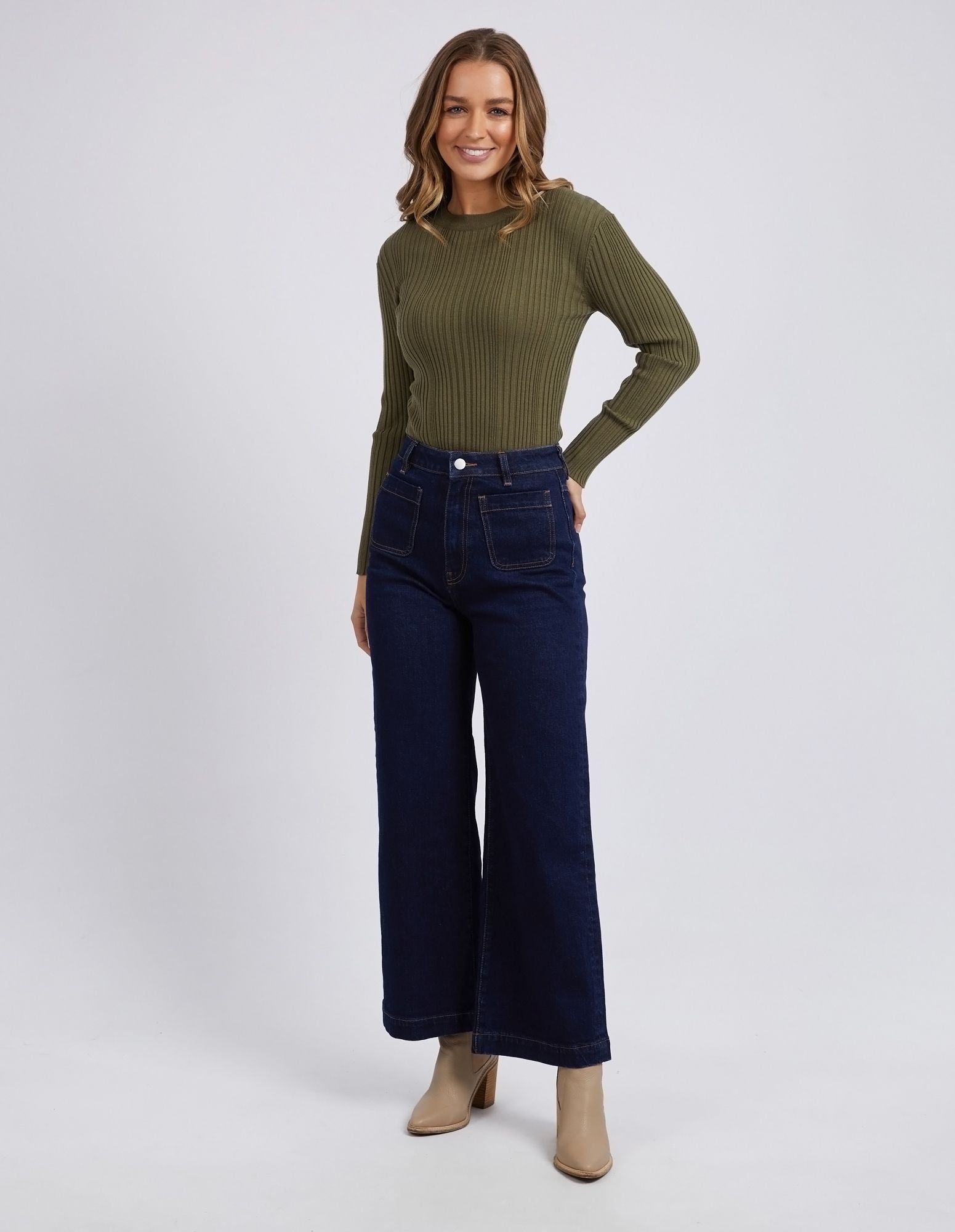 Foxwood Greta Long Sleeve [COLOUR:Olive SIZE:8]