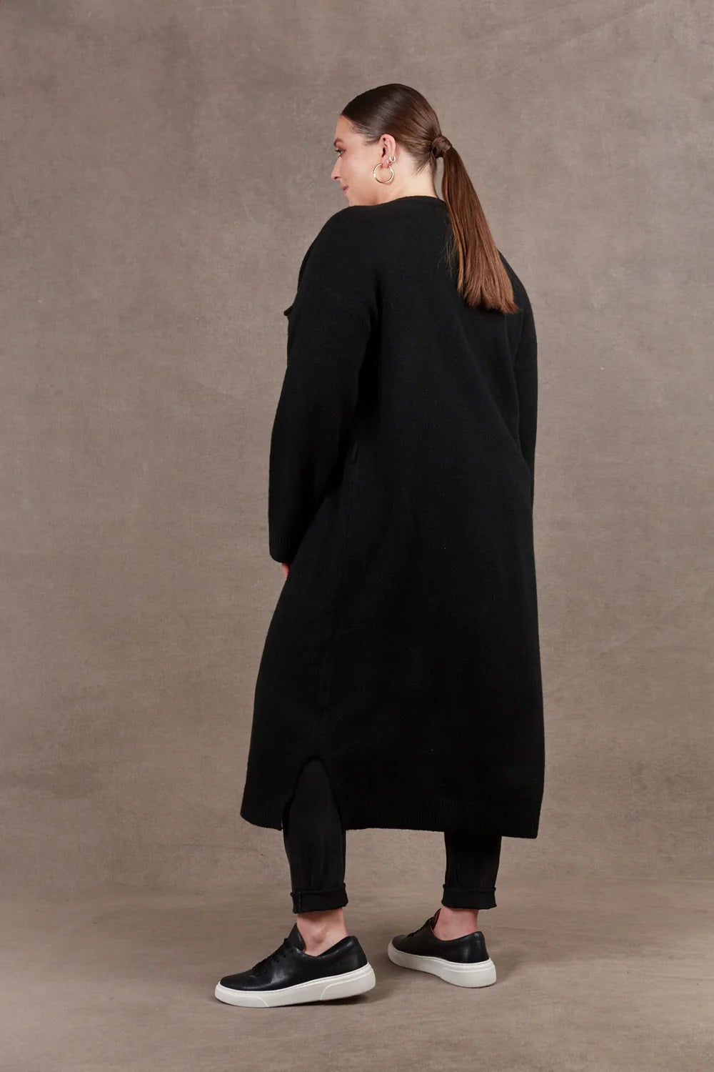 Eb & Ive Paarl Longline Cardigan [COLOUR:Ebony SIZE:One size]