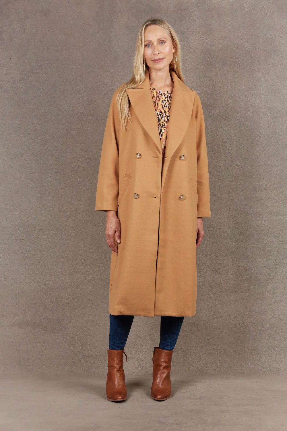 Eb & Ive MOhave Coat [COLOUR:Camel SIZE:S]