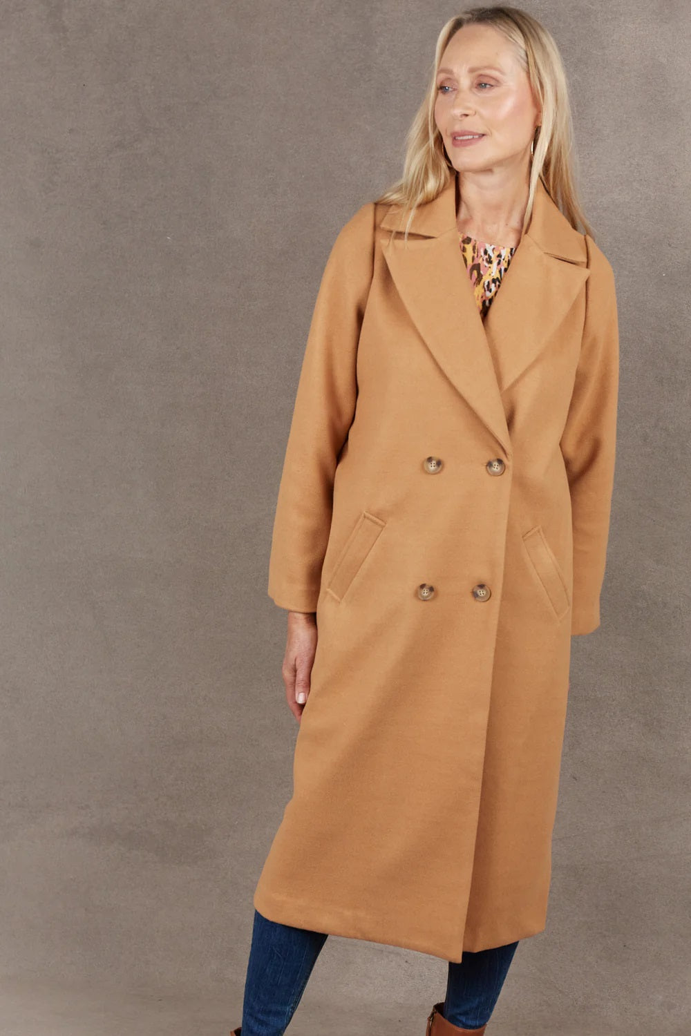 Eb & Ive MOhave Coat [COLOUR:Camel SIZE:S]