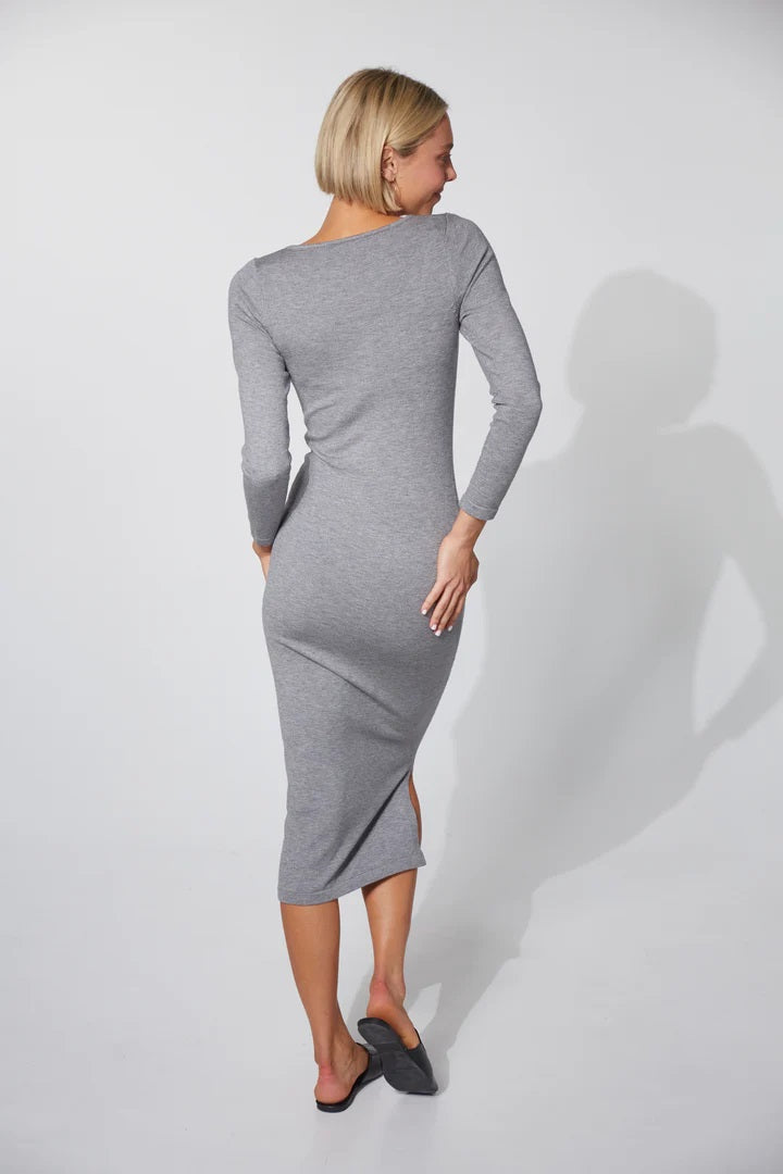 Haven Nikolai Knit Dress [COLOUR:Gray  SIZE:S/m]