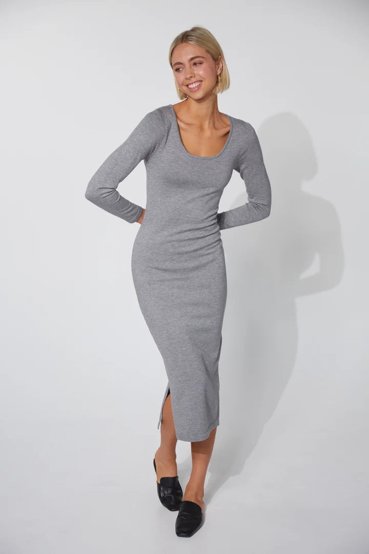 Haven Nikolai Knit Dress [COLOUR:Gray  SIZE:S/m]