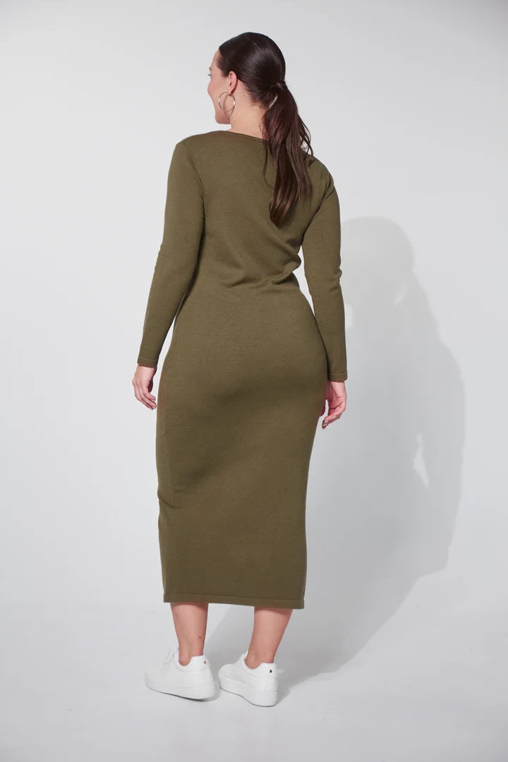 Haven Nikolai Knit Dress [COLOUR:Fern SIZE:S/m]