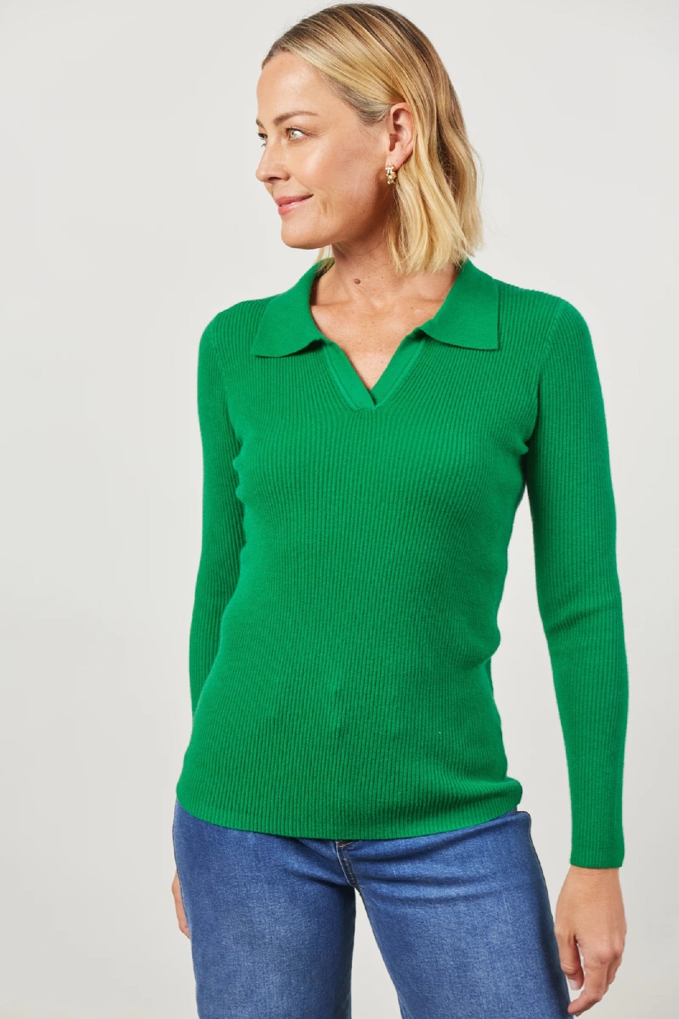 Isle Of MIne Cosmo Knit Top [COLOUR:Meadow SIZE:S/m]