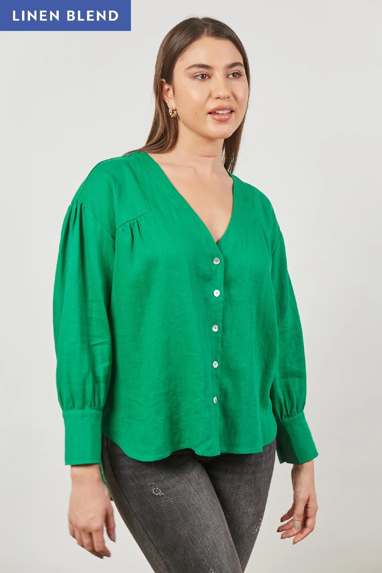 Isle Of Mine Panorama Blouse [COLOUR:Meadow SIZE:Xs/s]