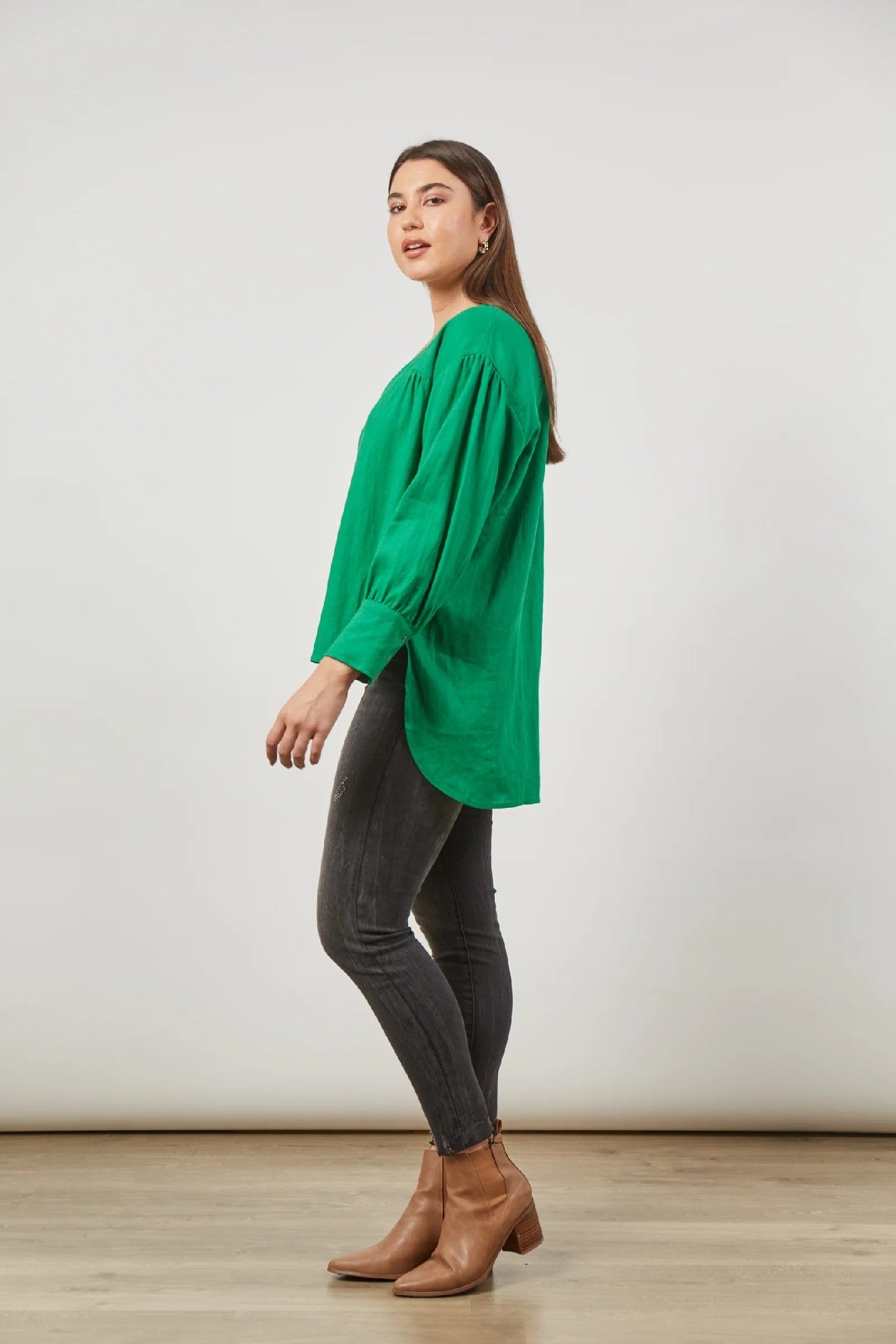 Isle Of Mine Panorama Blouse [COLOUR:Meadow SIZE:Xs/s]