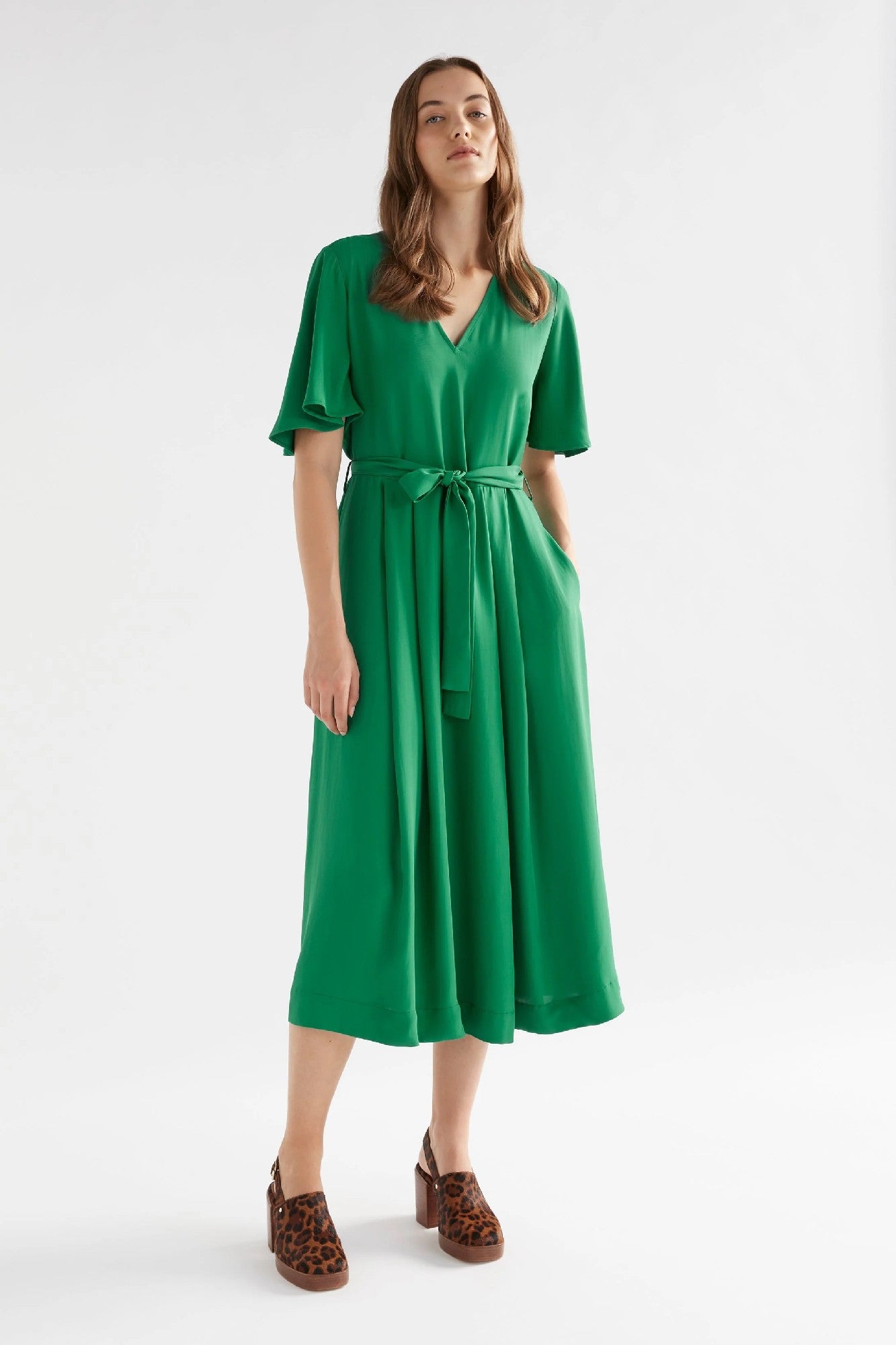 Elk Deili Dress [COLOUR:Jewel Green SIZE:10]