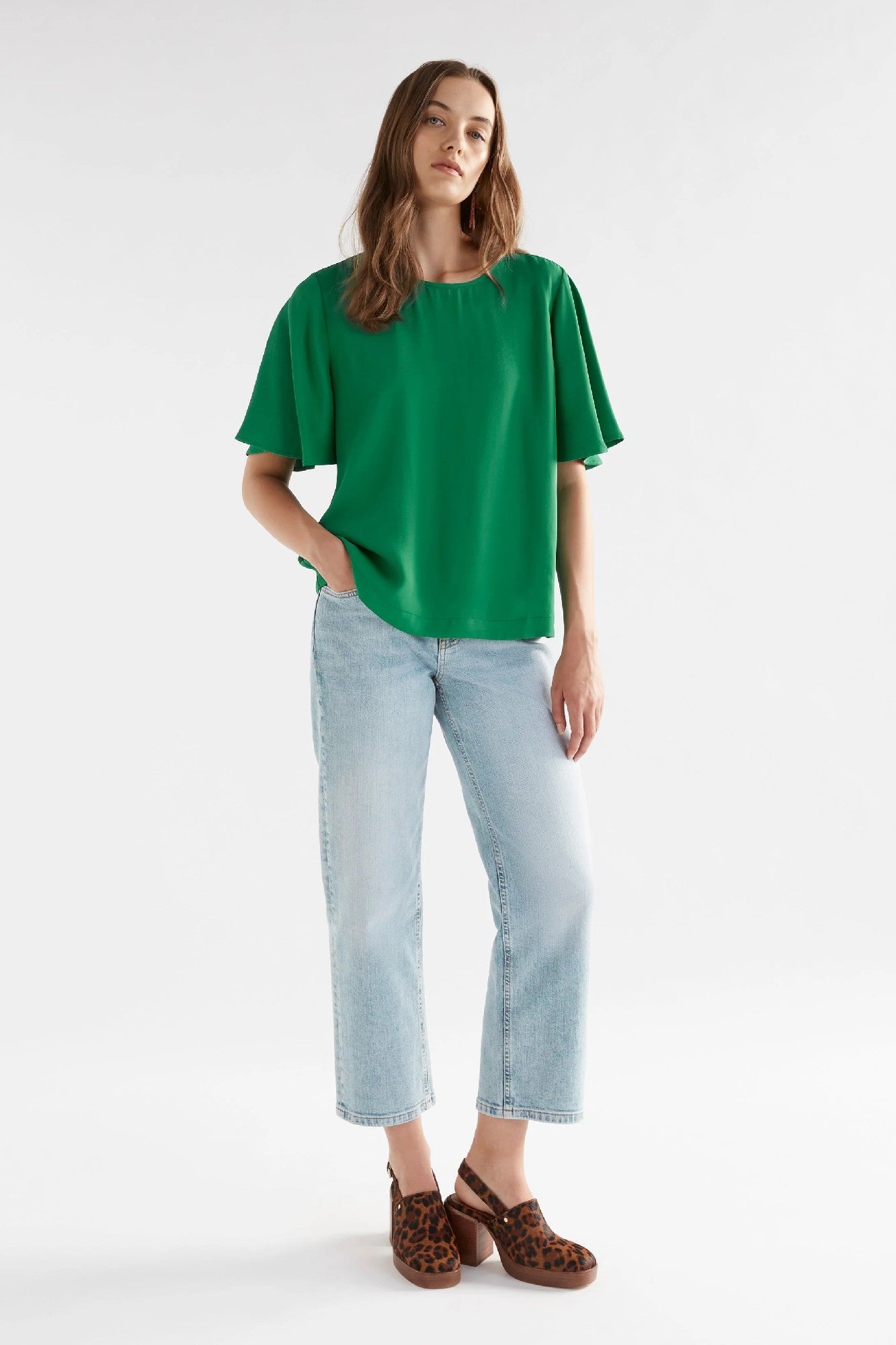 Elk Deili Top [COLOUR:Jewel Green SIZE:12]