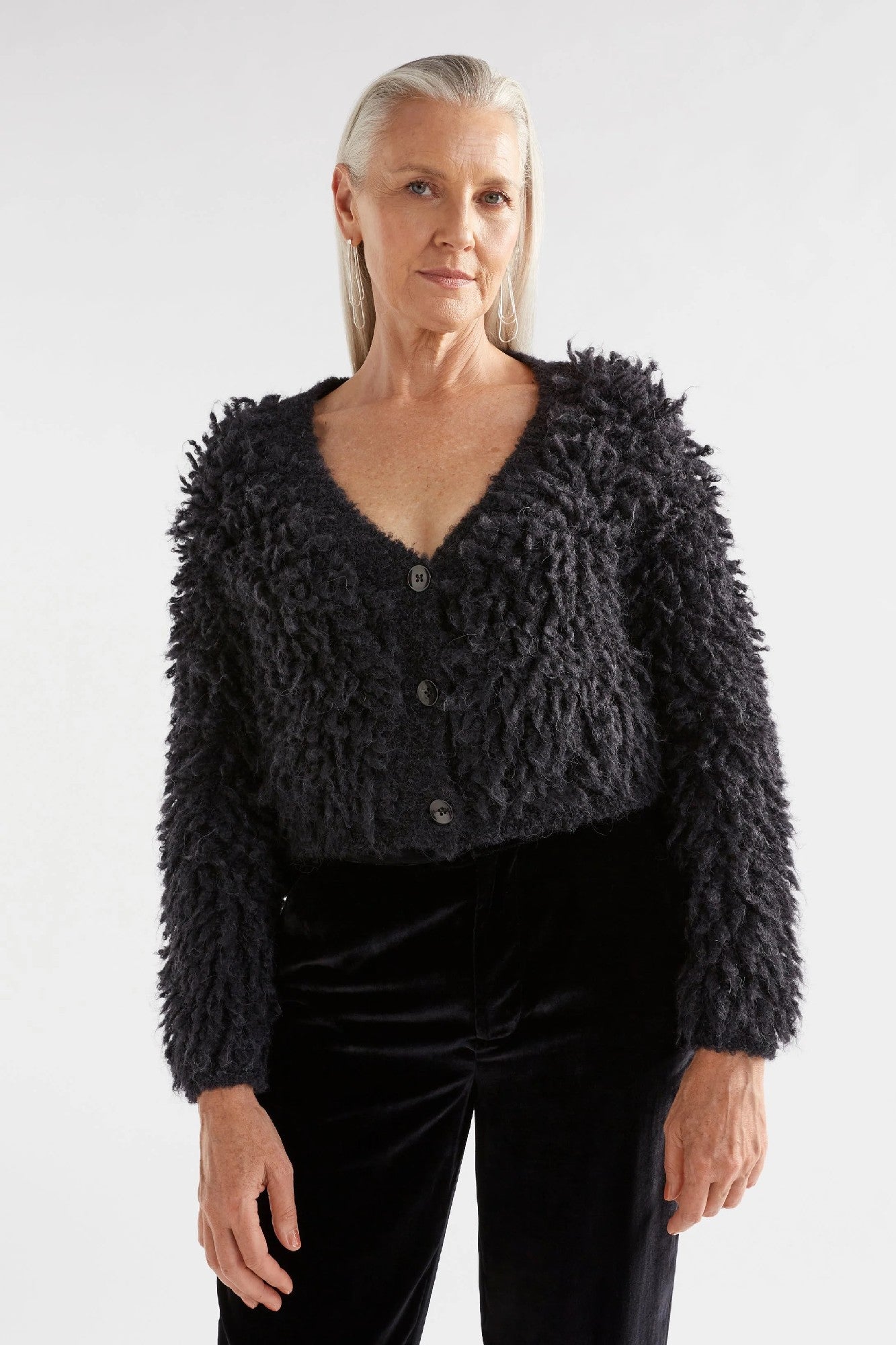 Elk Arnon Cardigan [COLOUR:Black SIZE:M/l]