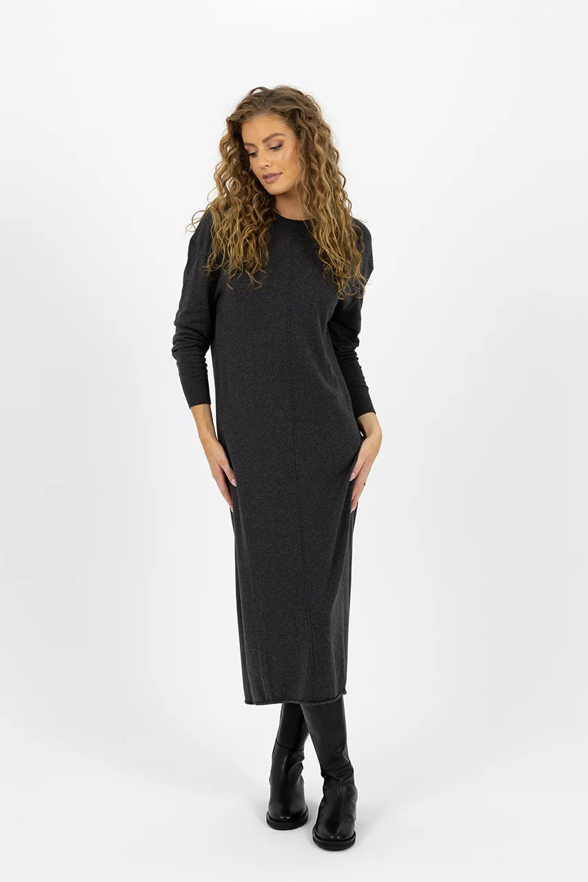 Humidity Elena Dress [COLOUR:Charcoal SIZE:S]