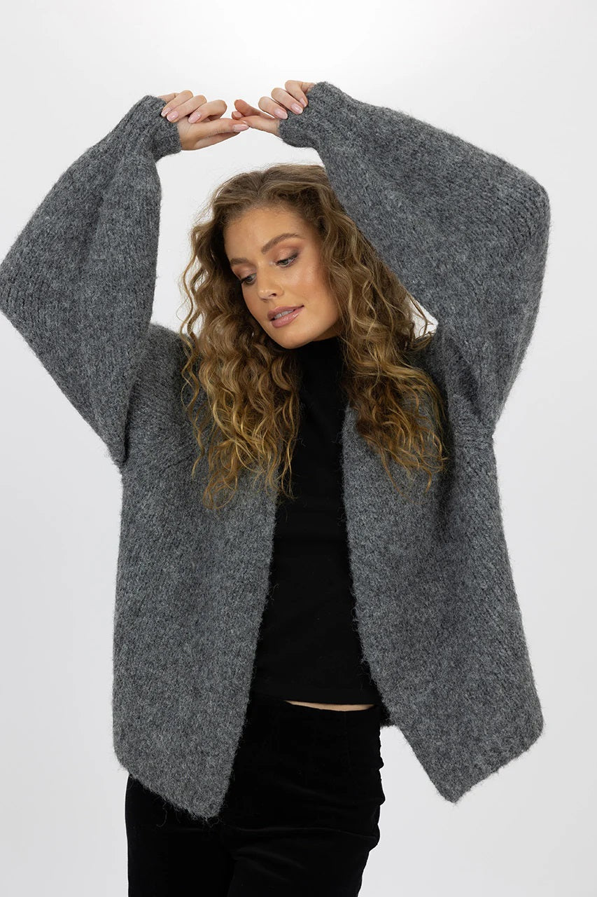 Humidity Serenity Cardi [COLOUR:Ash   SIZE:S/m]