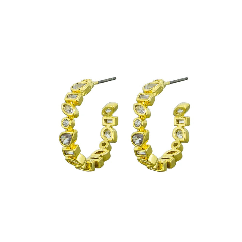 Jolie & Deen Leah Hoops [COLOUR:Gold]